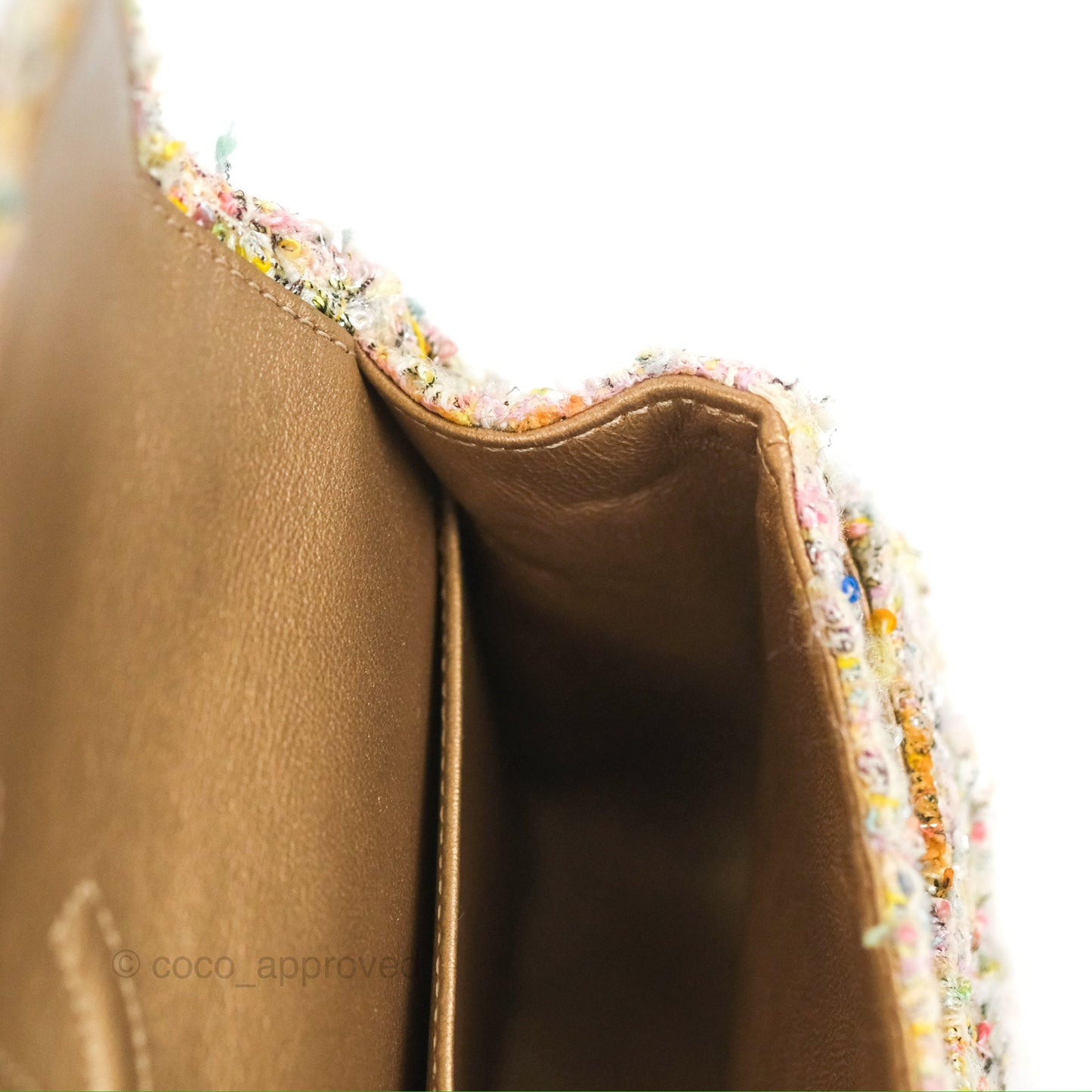 Chanel Reissue Tweed Pastel Garden Party Flap