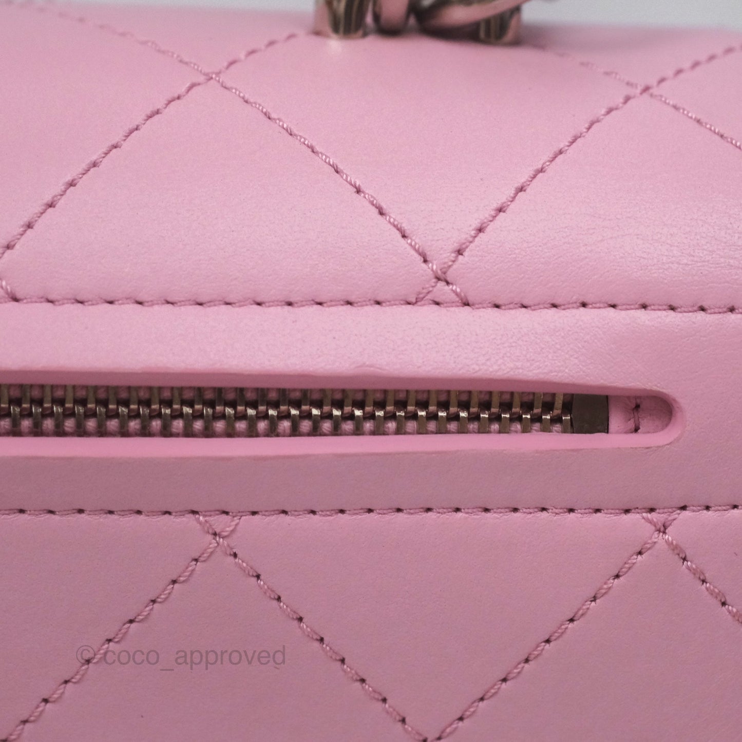 Chanel Stitched Ring My Bag Flap Crossbody Pink Calfskin Silver Hardware