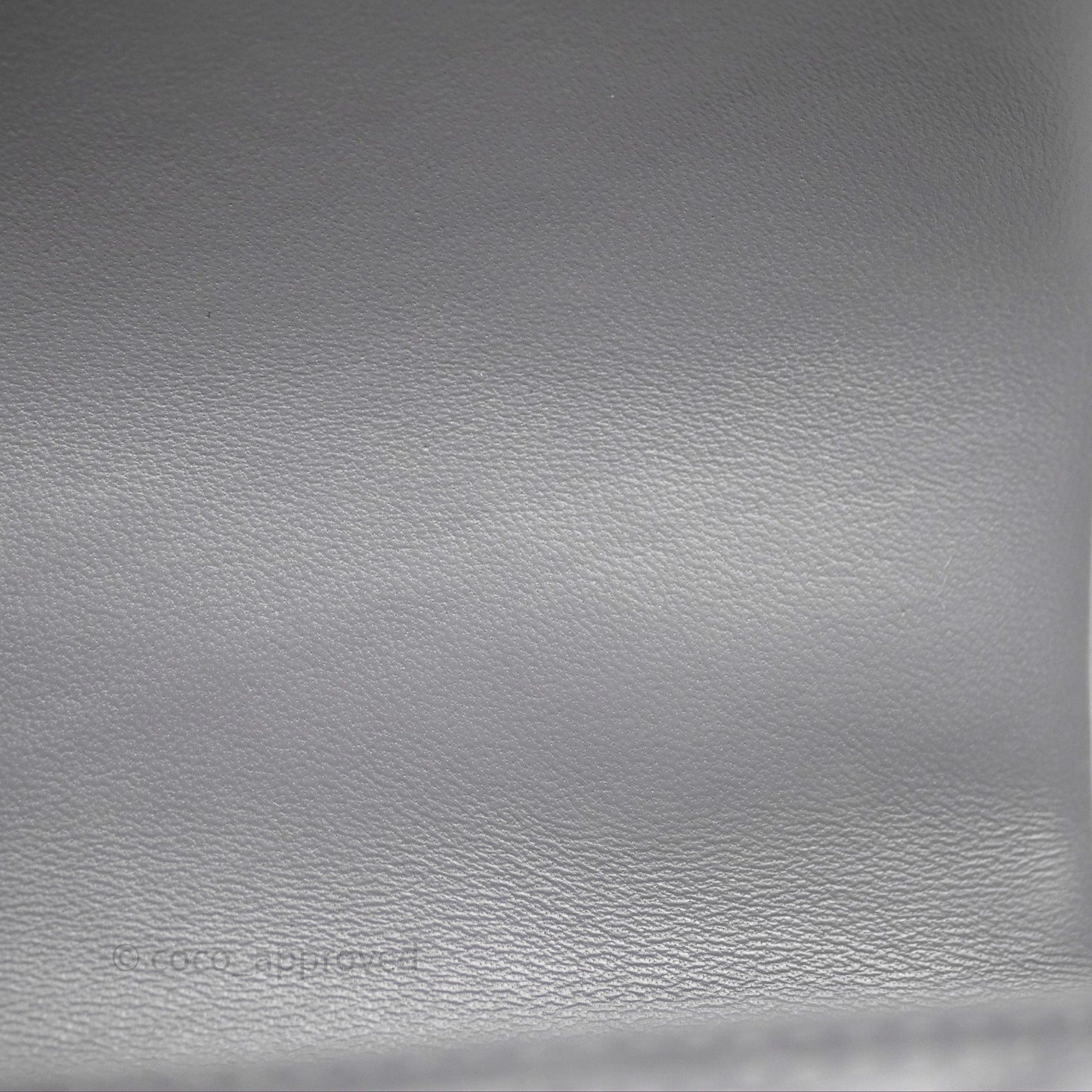 Chanel Top Handle Mini Rectangular Flap Grey Lambskin Gold Hardware