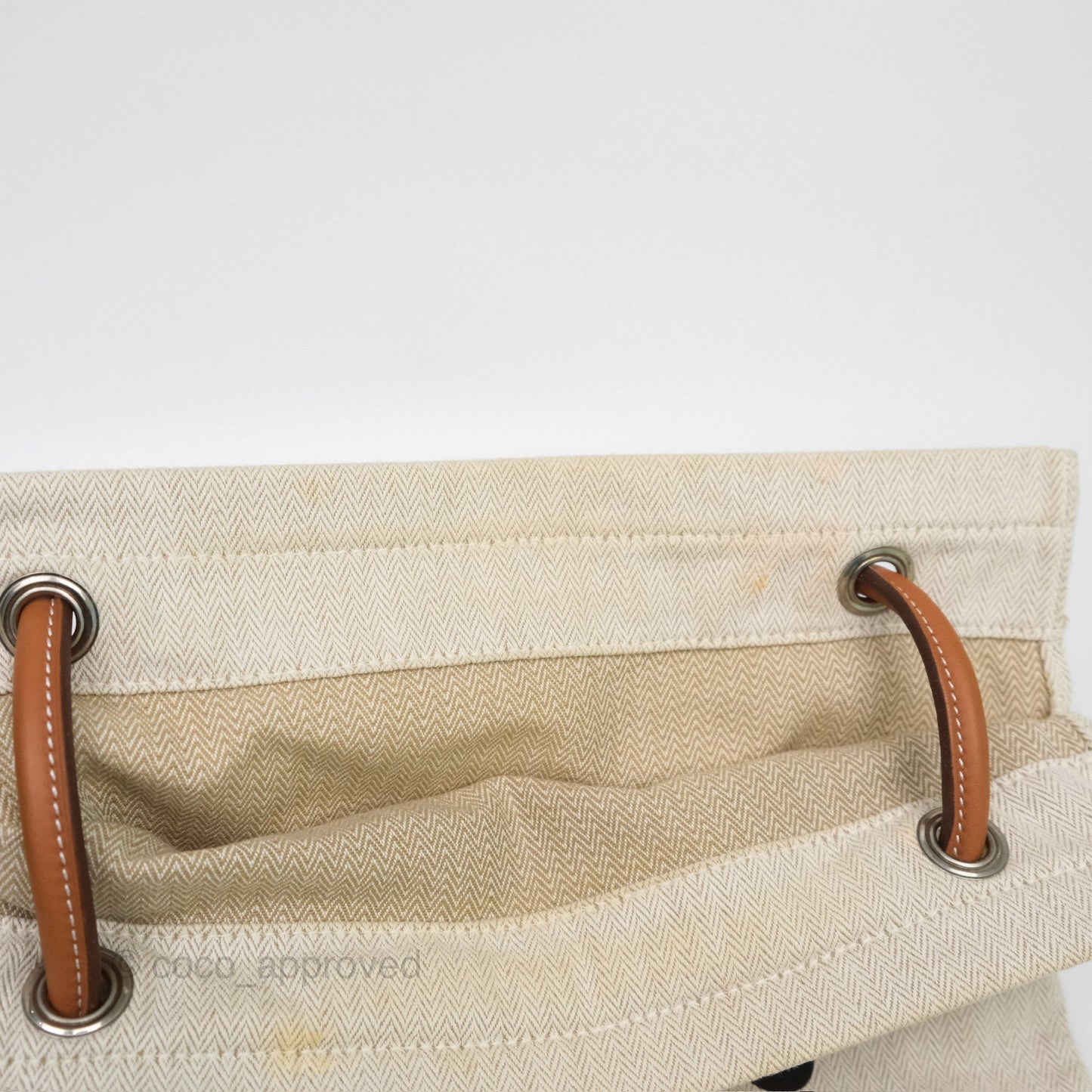 Hermès Aline Canvas Tote Bag