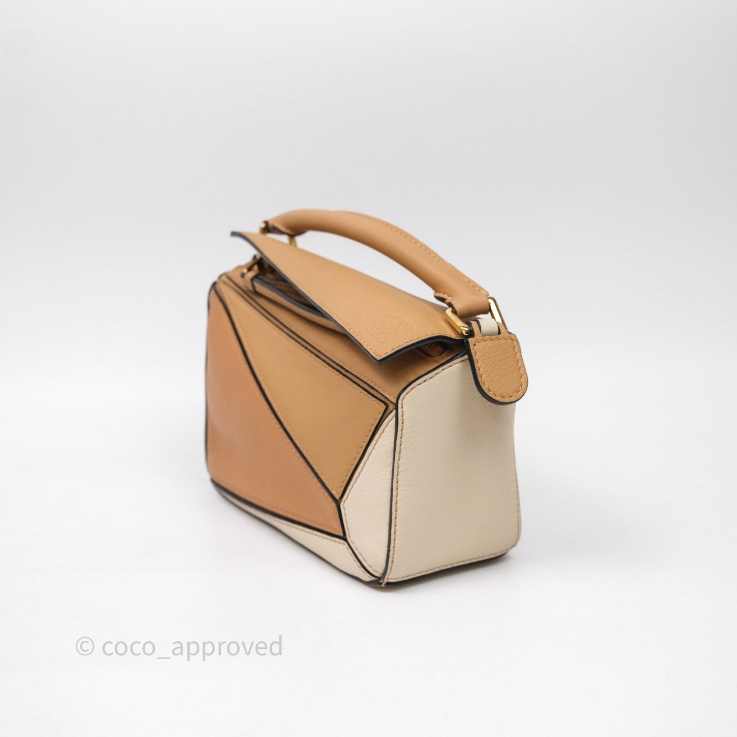 Loewe Mini Puzzle Bag Dune & Warm Desert