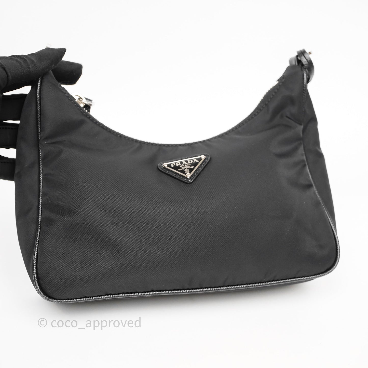 Prada Nylon Re-Edition 2005 Shoulder Bag Black