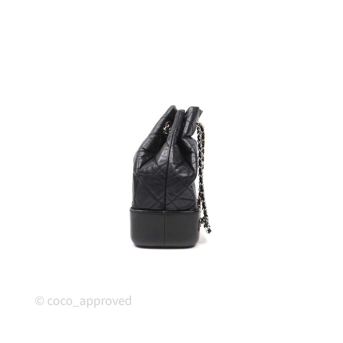 Chanel Small Gabrielle Backpack Black Aged Calfskin