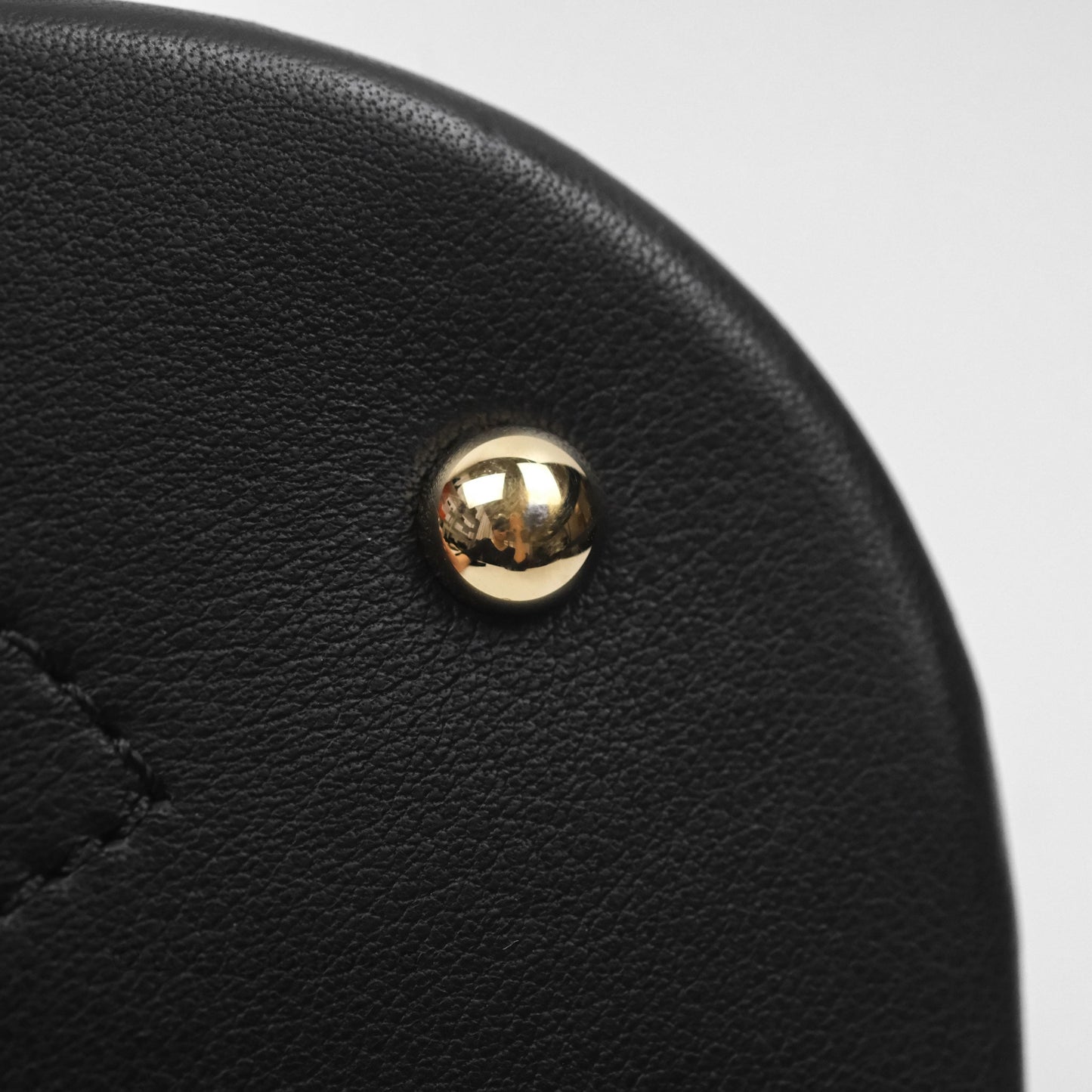 Chanel Quilted Drawstring Bucket Bag Black Calfskin Gold Hardware