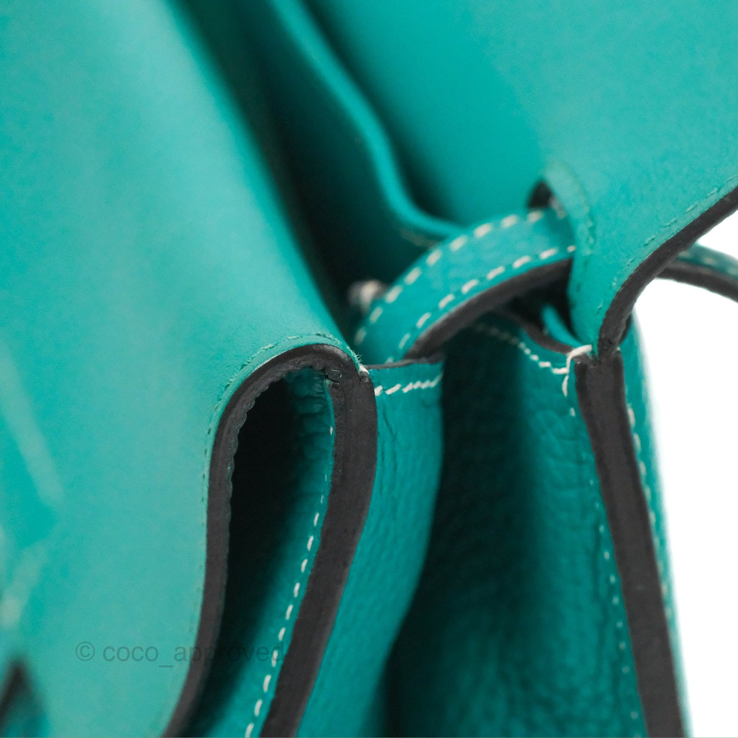 Hermès Halzan 31 Vert Verone Clemence Palladium Hardware