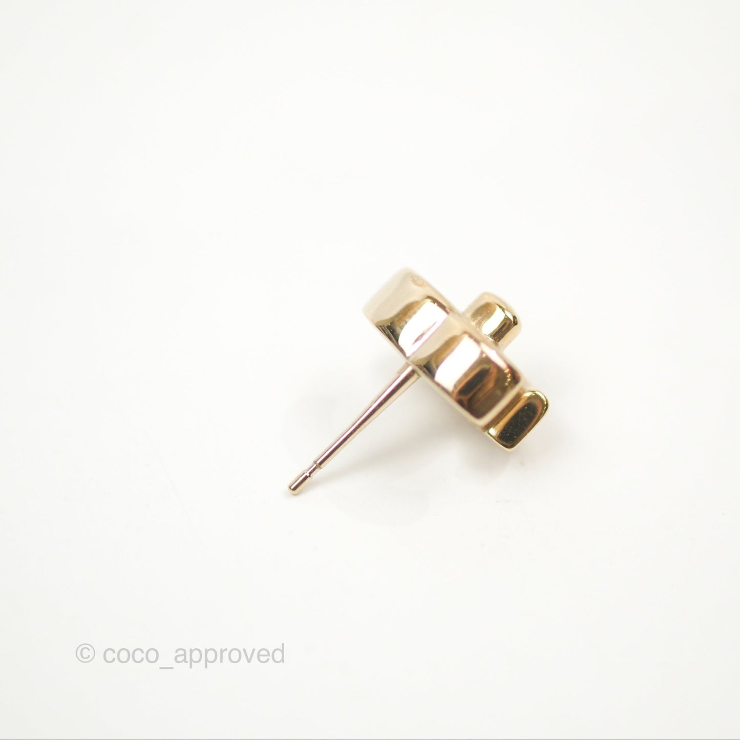 Chanel CC Turn Lock Earrings Gold Tone 21S