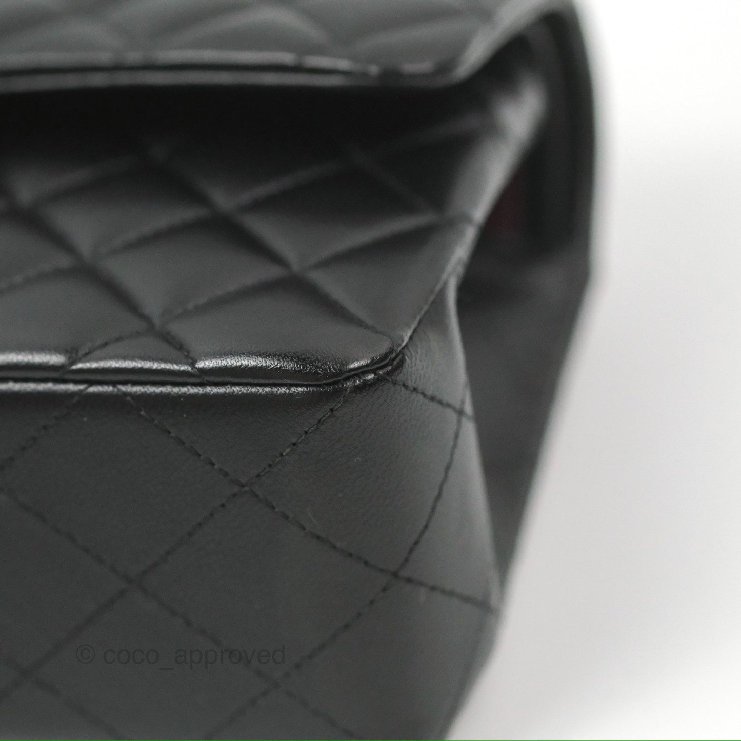 Chanel Small Classic Quilted Flap Black Lambskin Gold Hardware