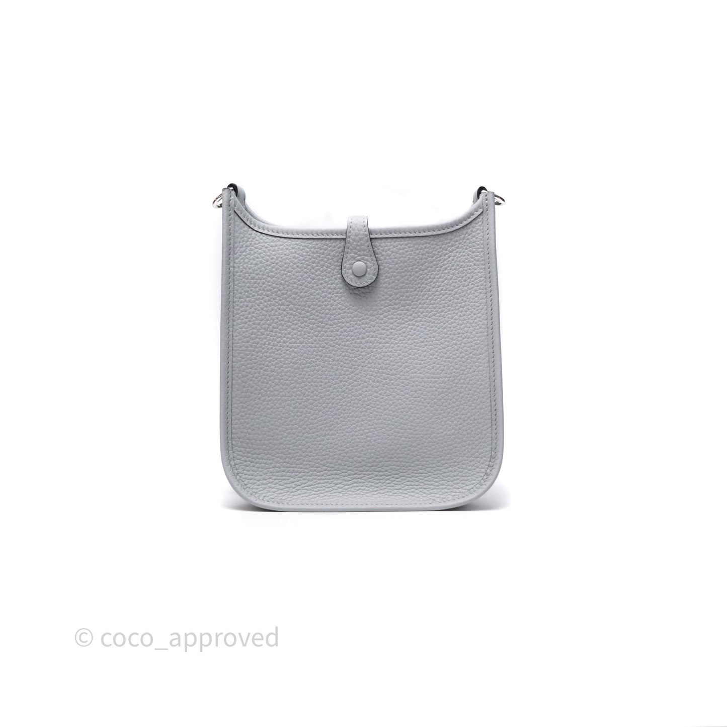 Hermès Mini Evelyne 16 Glacier 8U Clemence Palladium Hardware