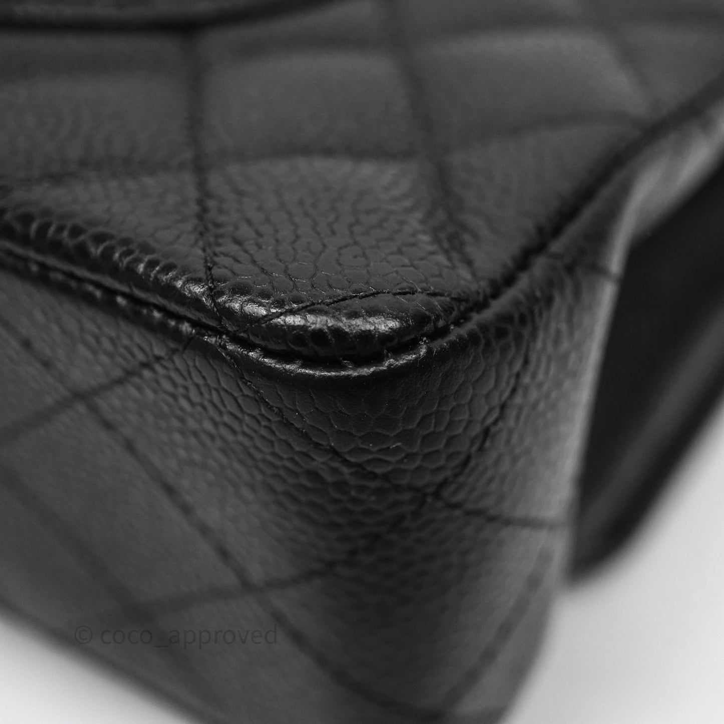 Chanel Classic Medium Flap Quilted Black Caviar Gold Hardware