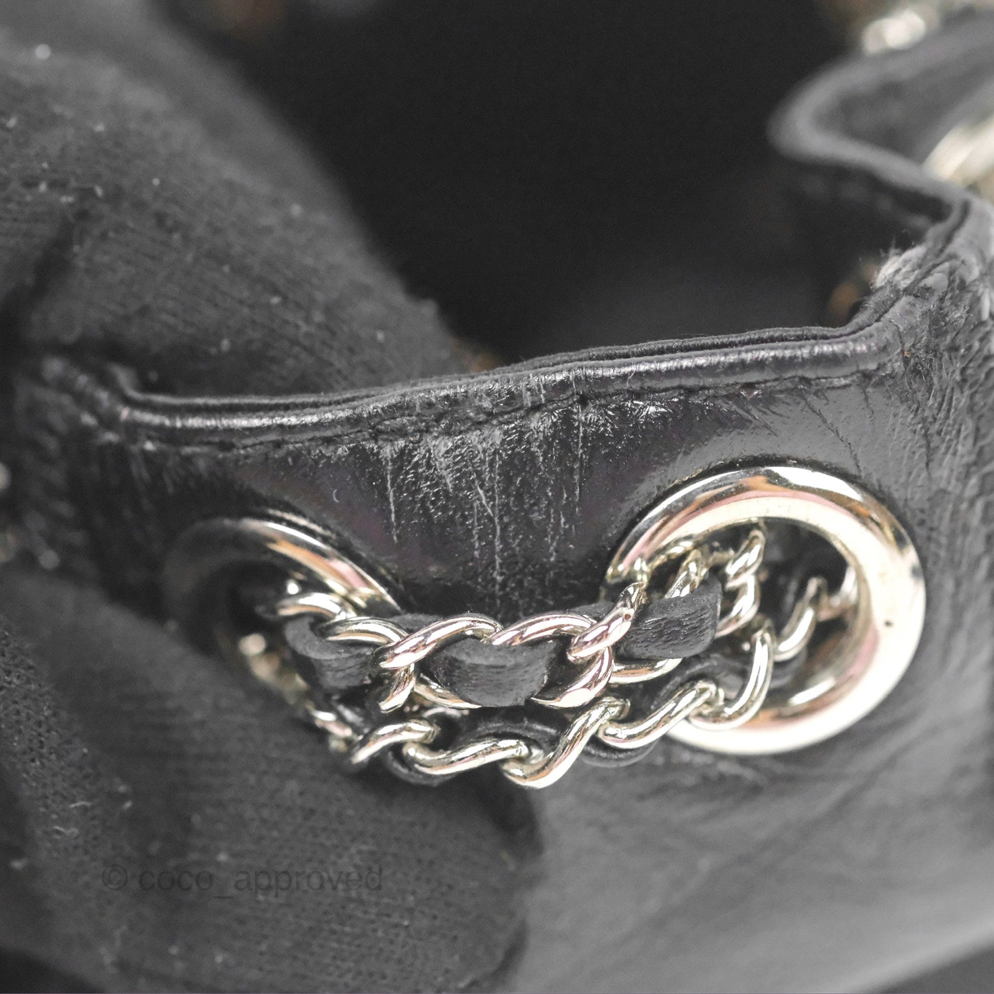 Chanel Mini Reversible Mini Sac Cordon Black/Peach Lambskin/Satin
