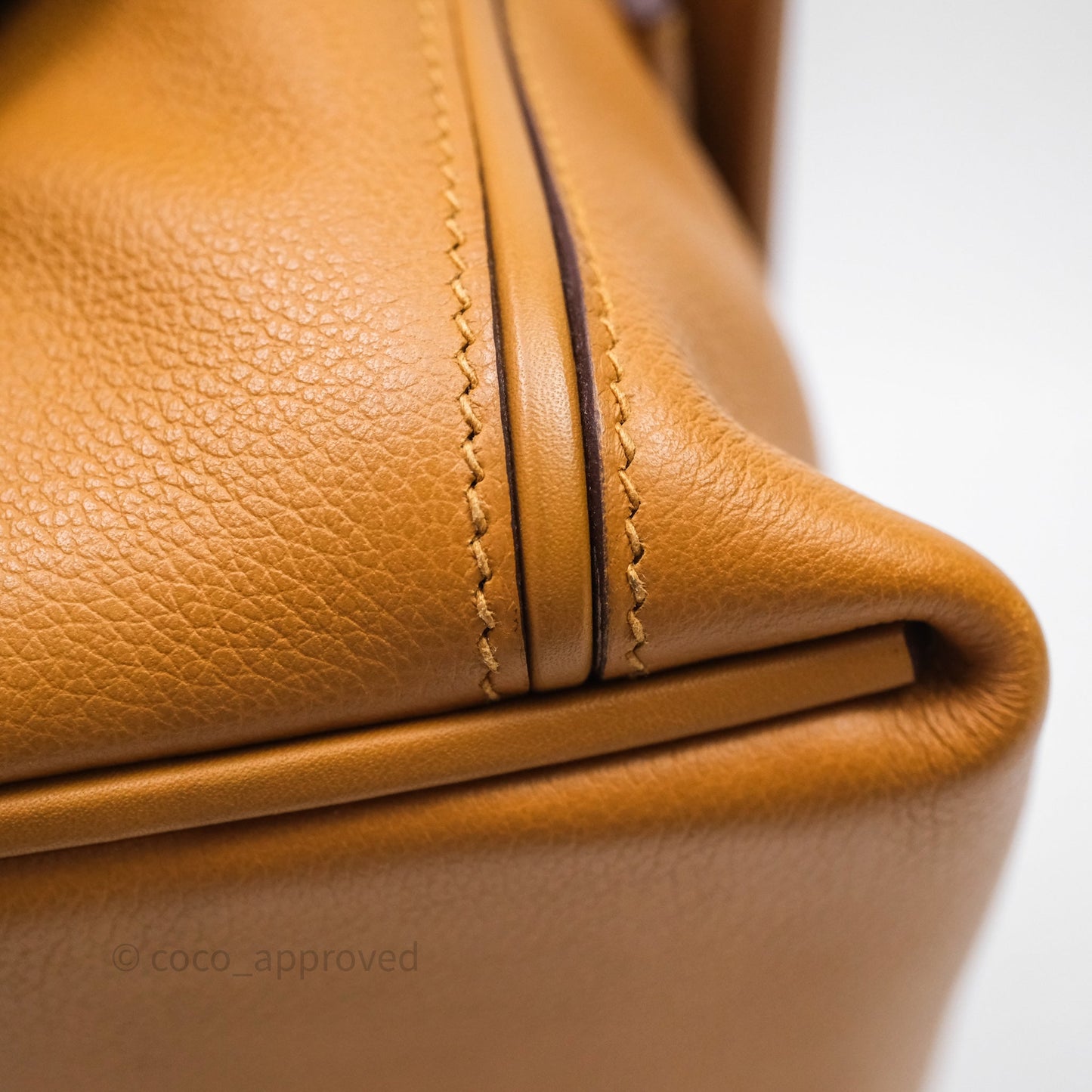 Hermès 24/24 21 Mini Caramel/Sesame/Rouge Sellier Gold Hardware
