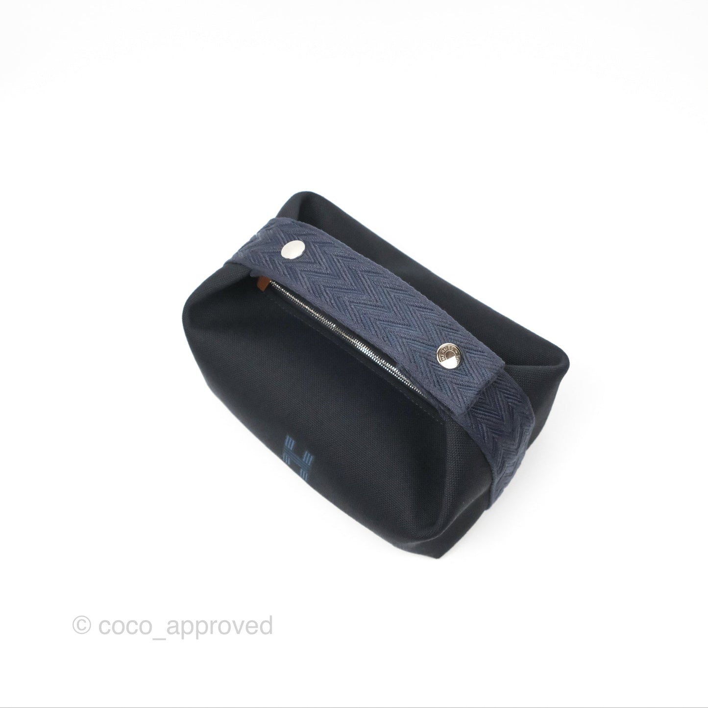 Hermès Small Bride-A-Brac Noir Bleu Nuit Canvas