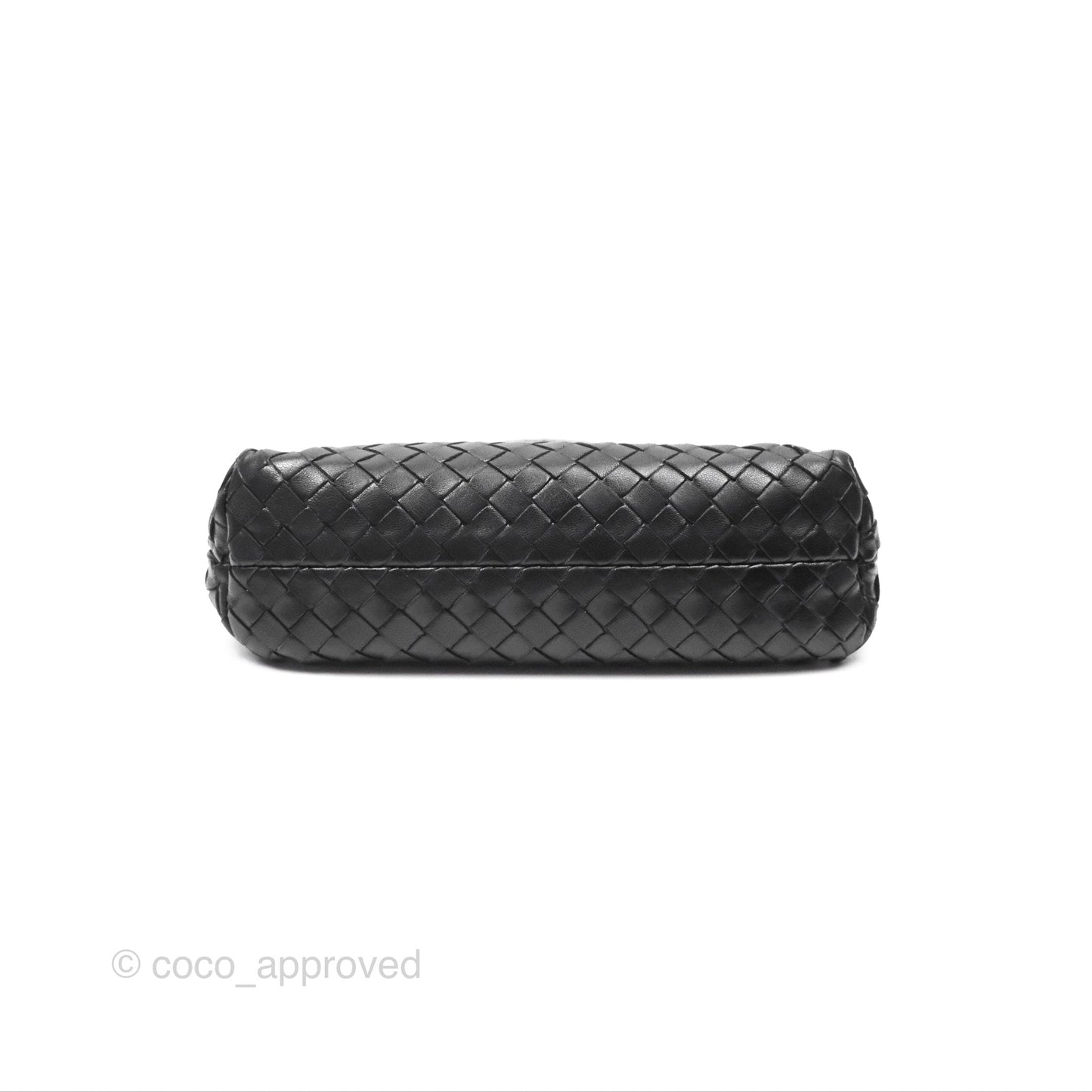 Bottega Veneta Mini Shoulder Bag Black Intrecciato Leather
