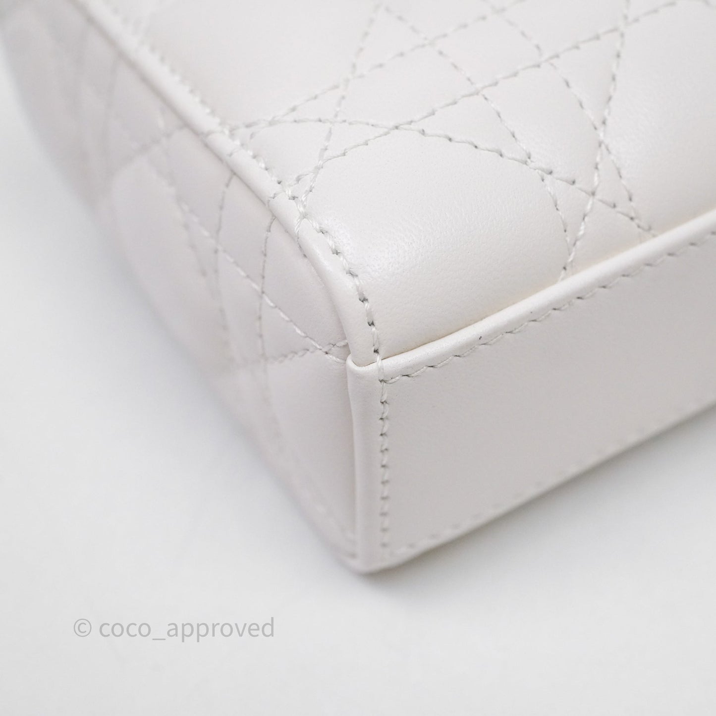 Christian Dior Mini Lady D-Joy White Light Gold Hardware