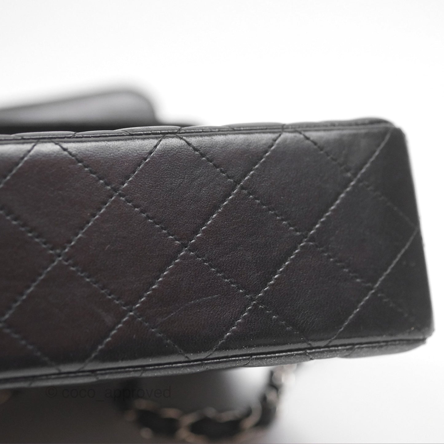 Chanel Small S/M Classic Flap Black Lambskin Silver Hardware
