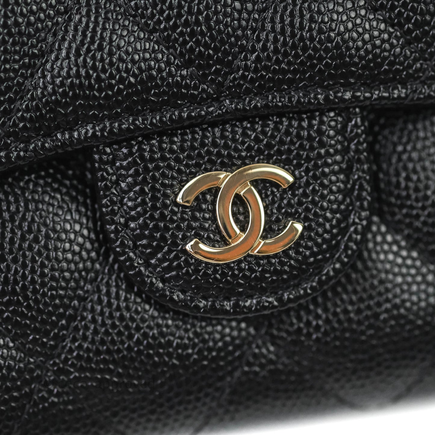 Chanel Classic Flap Small Wallet Black Caviar Gold Hardware⁣