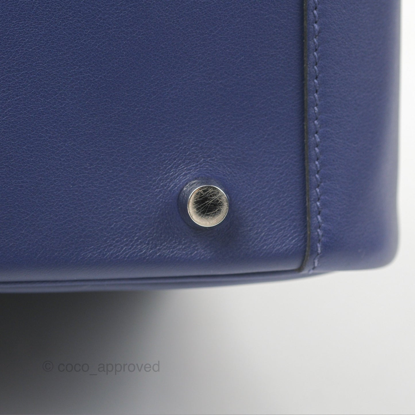 Hermès Lindy Tressage De Cuir 30 Bleu Encre/Brique/Black Swift Palladium Hardware