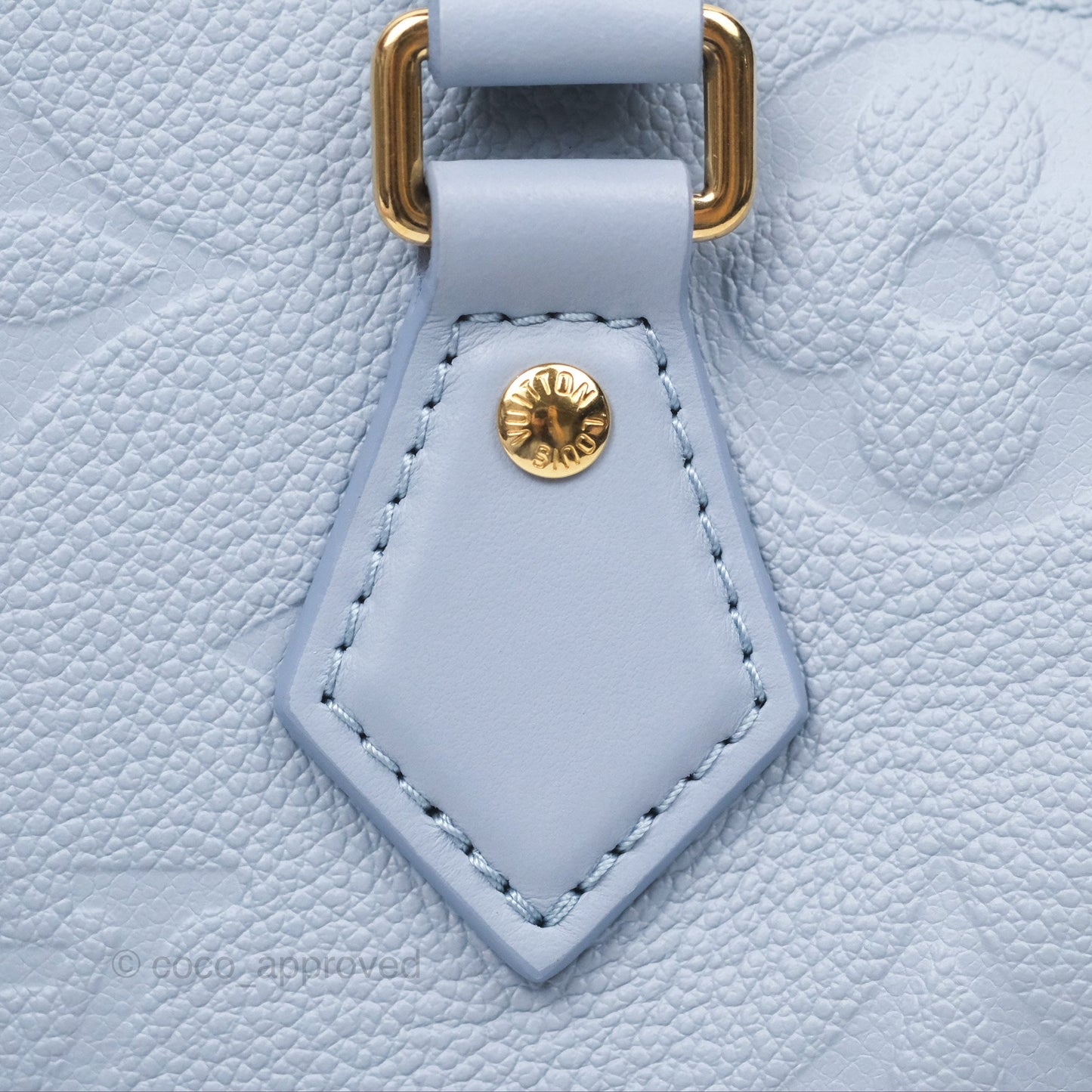 Louis Vuitton Speedy Bandoulière 20 Monogram Empreinte Leather Blue Hour