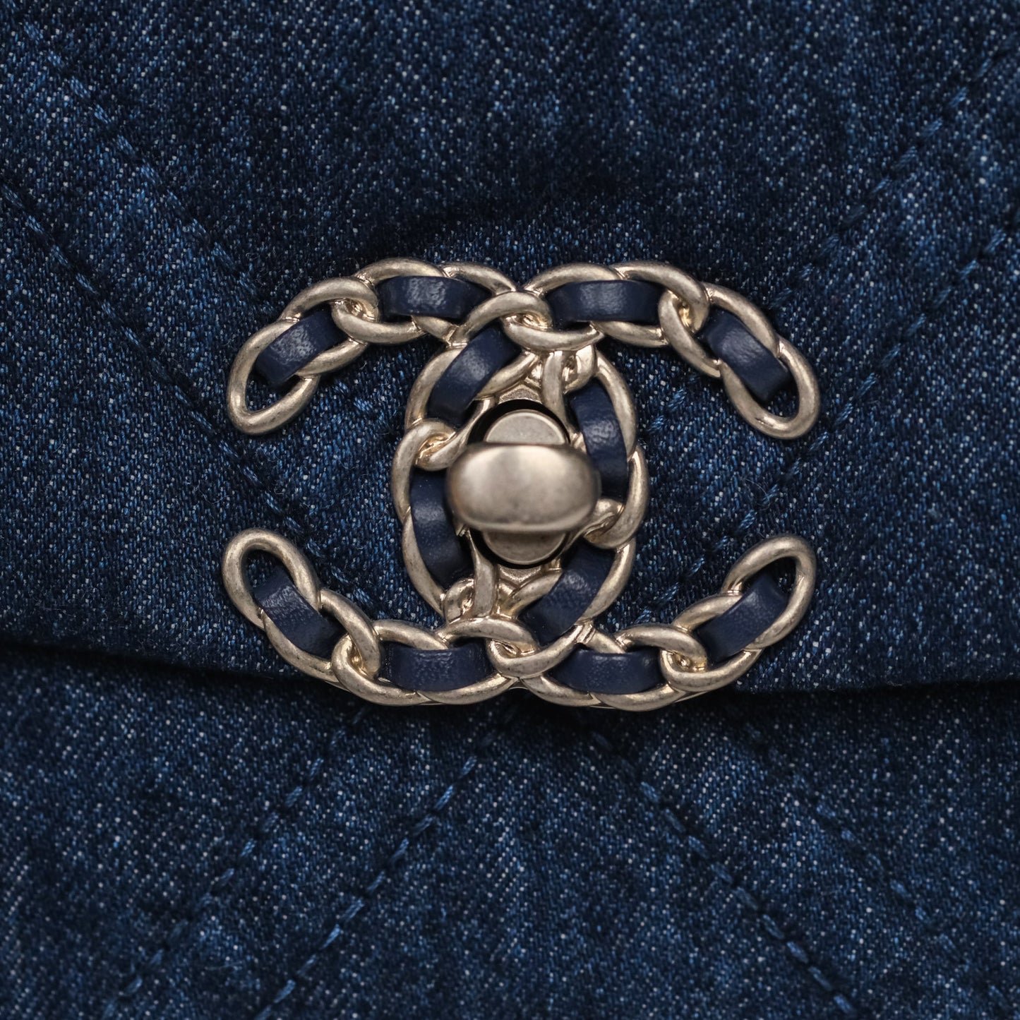 Chanel 19 Small Denim Mixed Hardware 22P