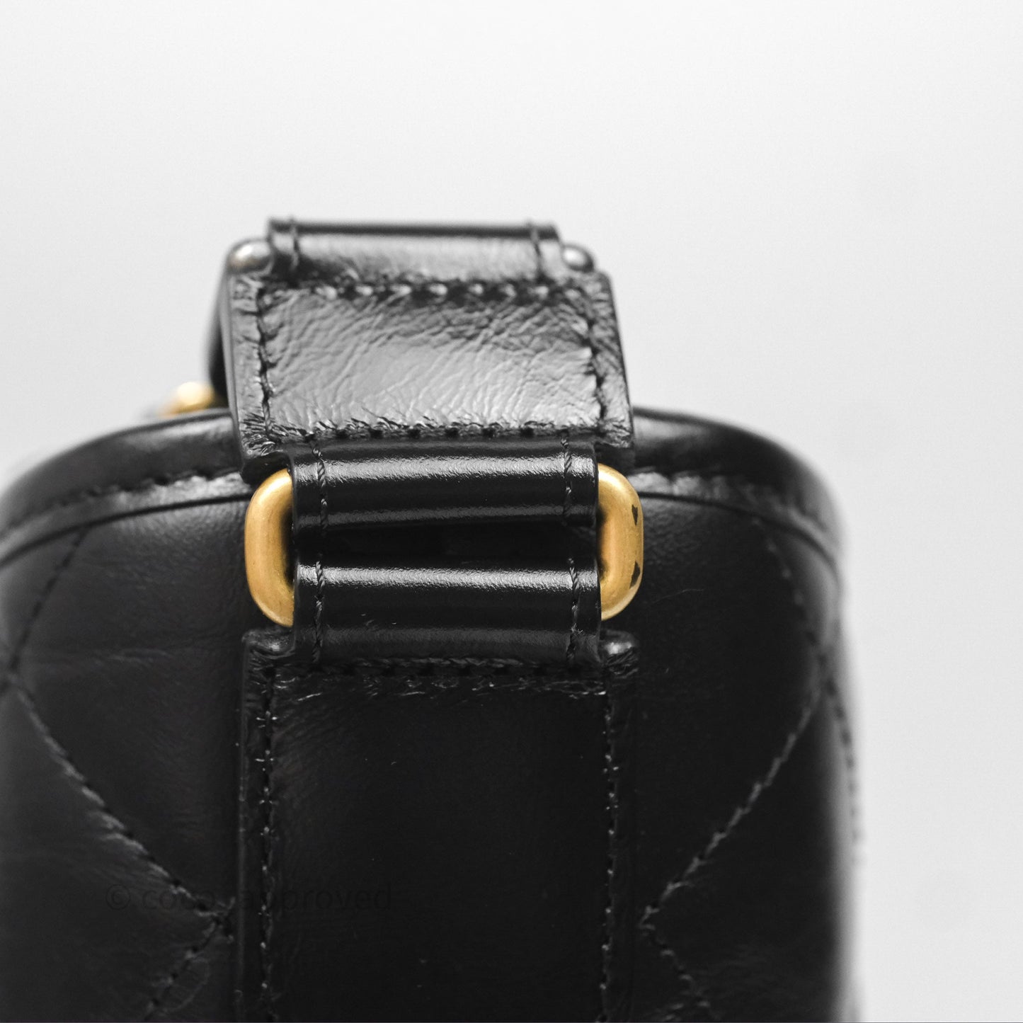 Chanel New Medium Gabrielle Hobo Quilted Black Aged Calfskin