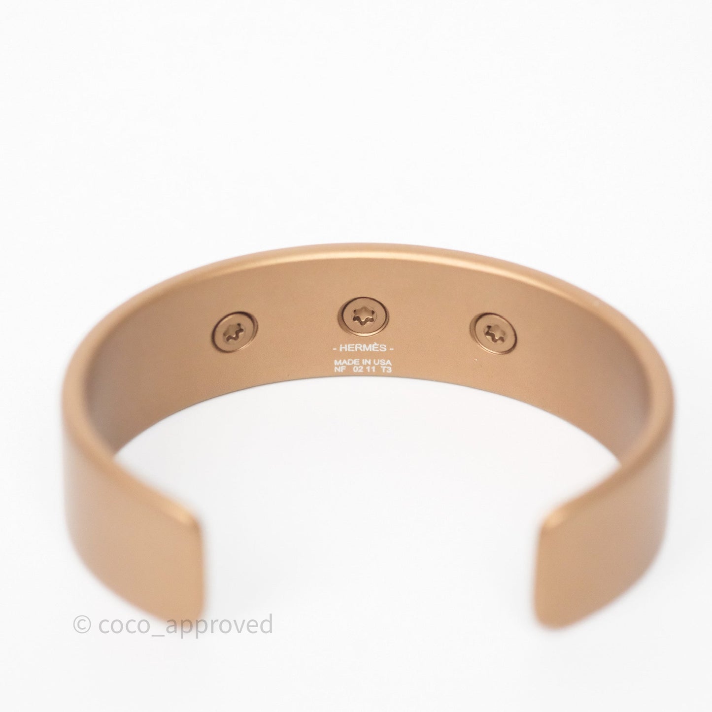 Hermes Medor Aluminium Sunset Bracelet Size T3
