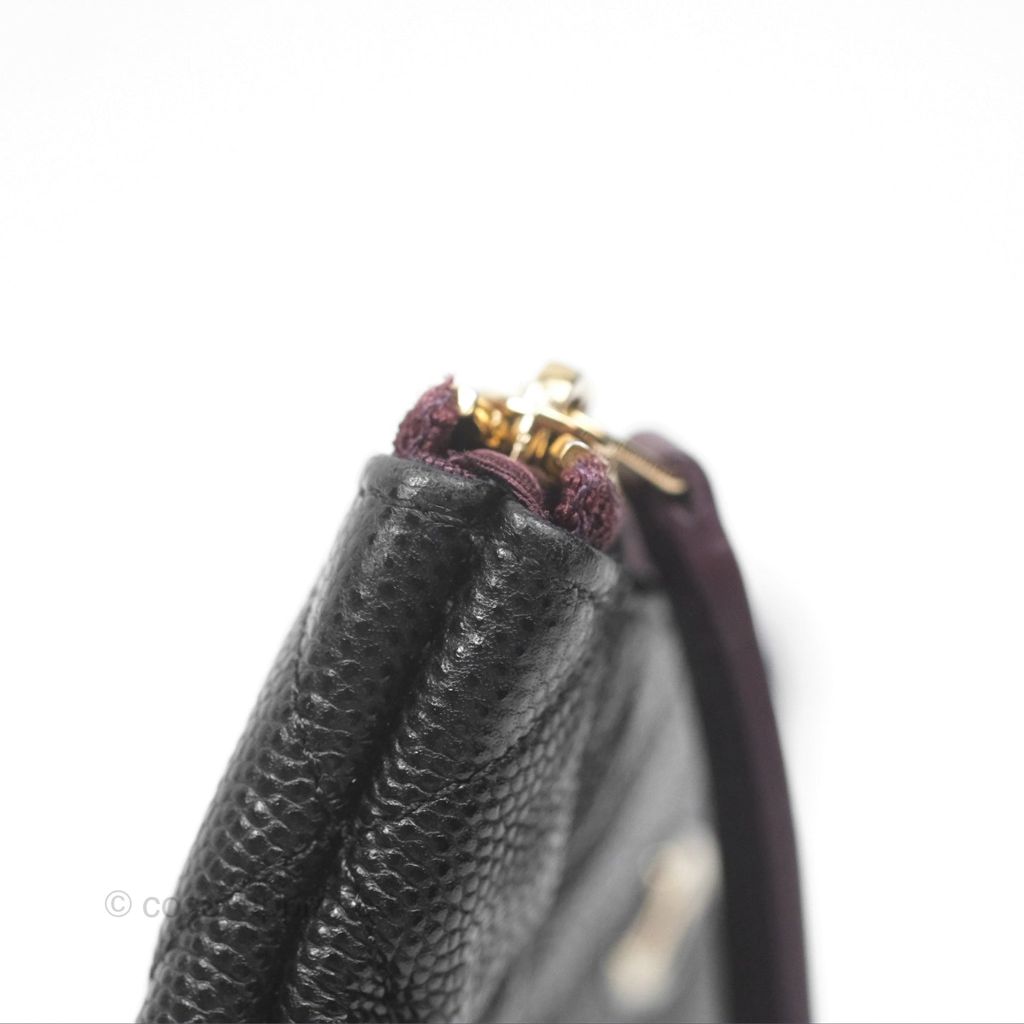 Chanel Quilted Mini O Case Black Caviar Gold Hardware