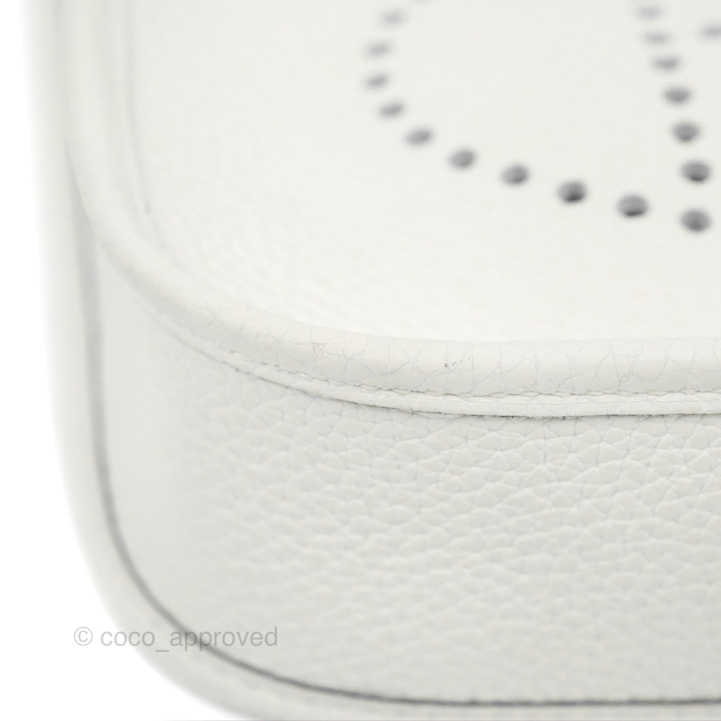 Hermès Mini Evelyne 16 New White Clemence Palladium Hardware