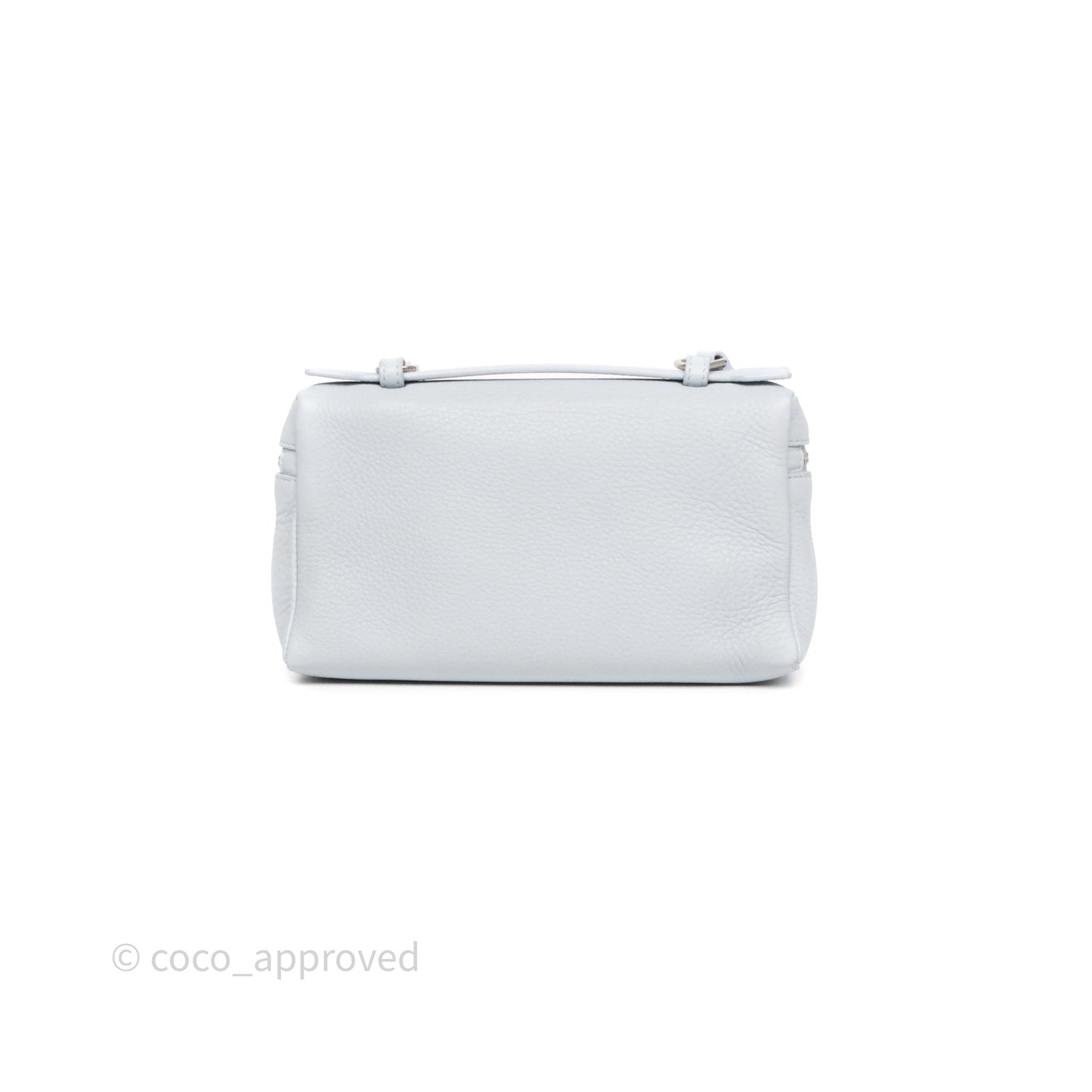 Loro Piana Extra Pocket L19 Light Blue Grained Calfskin