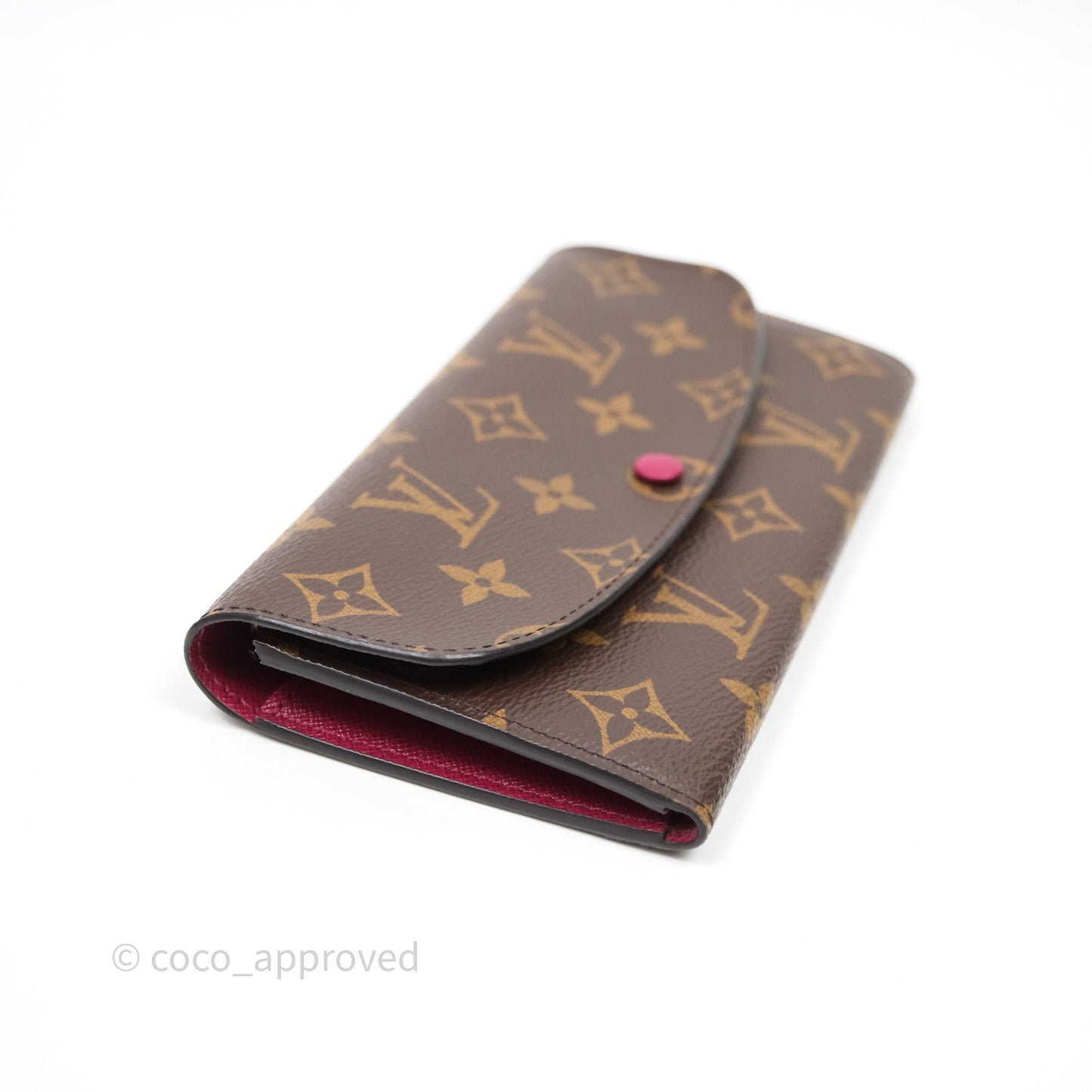 Louis Vuitton Emilie Wallet Monogram Canvas Fuchsia Pink