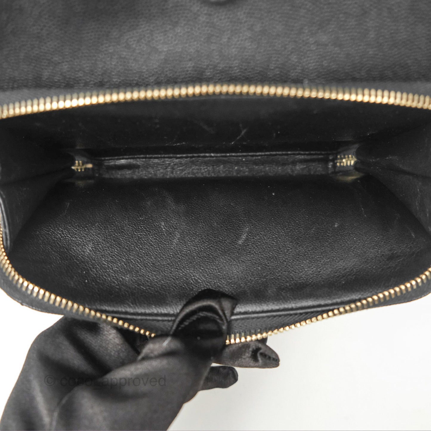 Chanel Quilted Business Affinity Backpack Black Caviar Gold Hardware