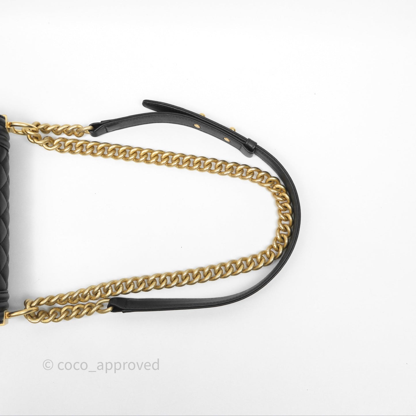 Chanel Small Boy Black Lambskin Aged Gold Hardware