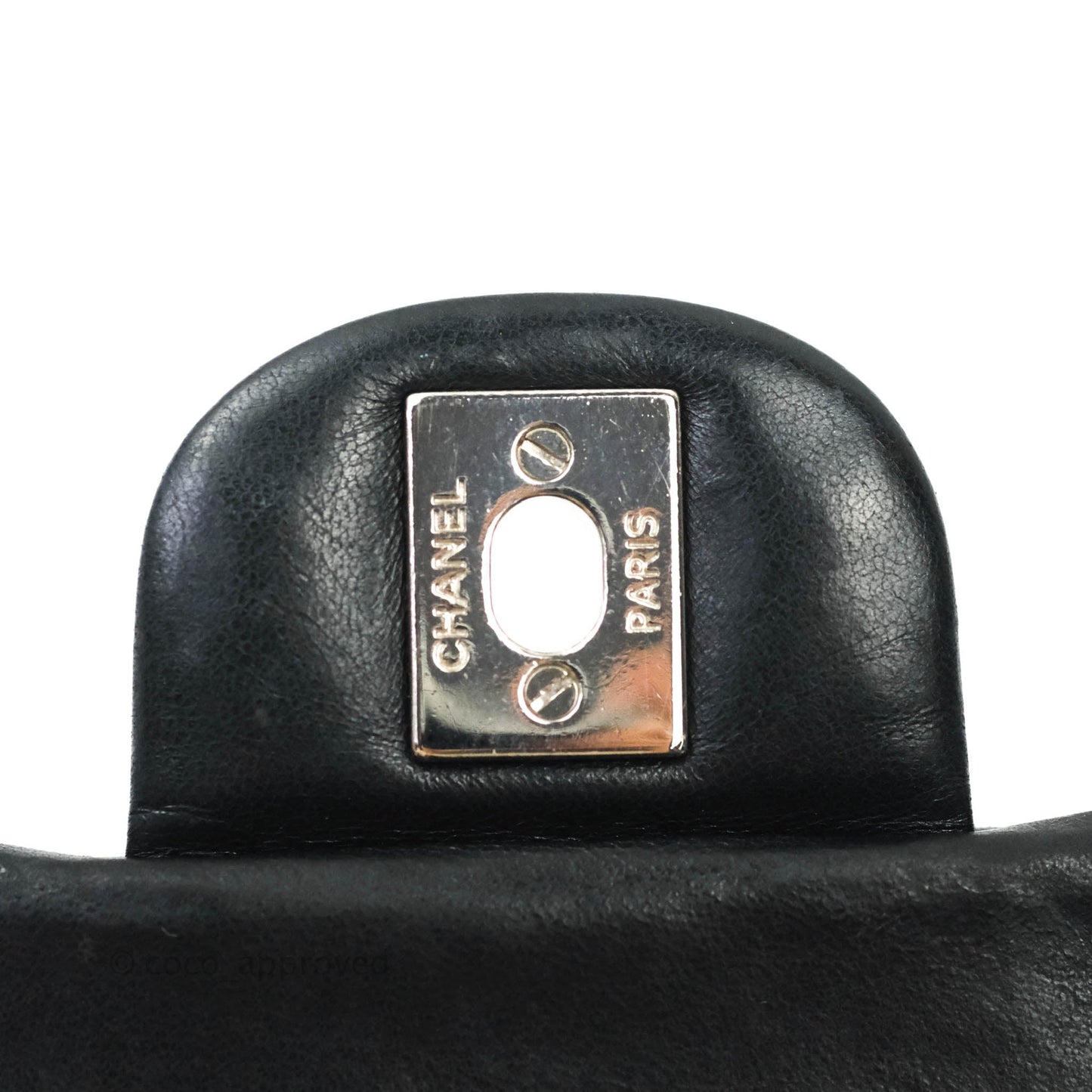 Chanel Classic Quilted Mini Rectangular Flap Black Lambskin Silver Hardware