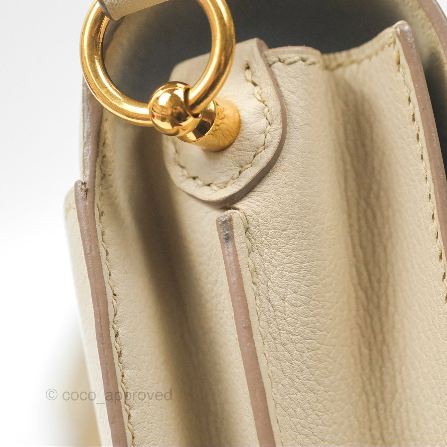 Hermès Roulis Mini 18 Beton Evercolor Gold Hardware