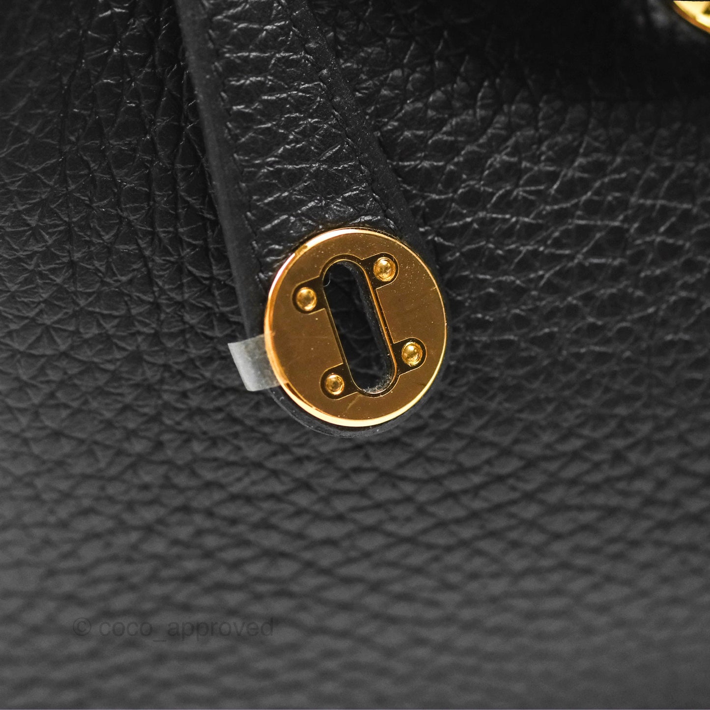 Hermès Mini Lindy 20 Black Clemence Gold Hardware