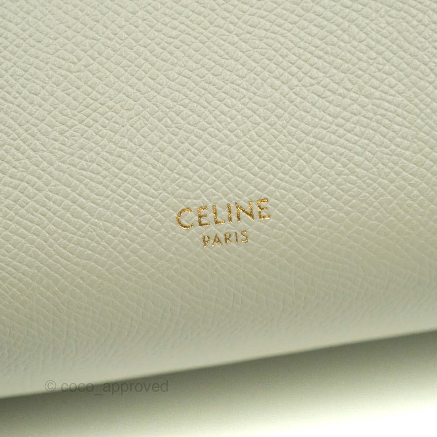 Celine Micro Belt Bag Light Khaki Grained Calfskin Silver Hardware
