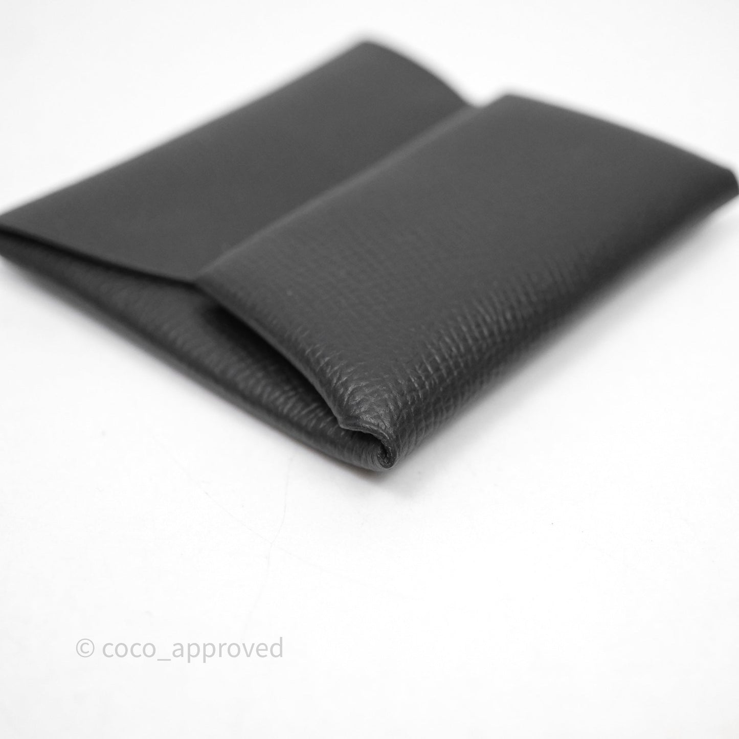 Hermes Bastia Change Purse Black Epsom