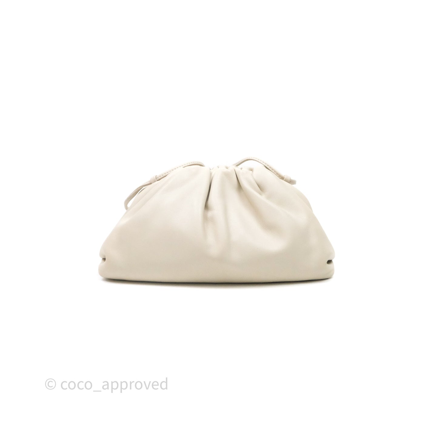 Bottega Veneta The Mini Pouch Ivory Calfskin