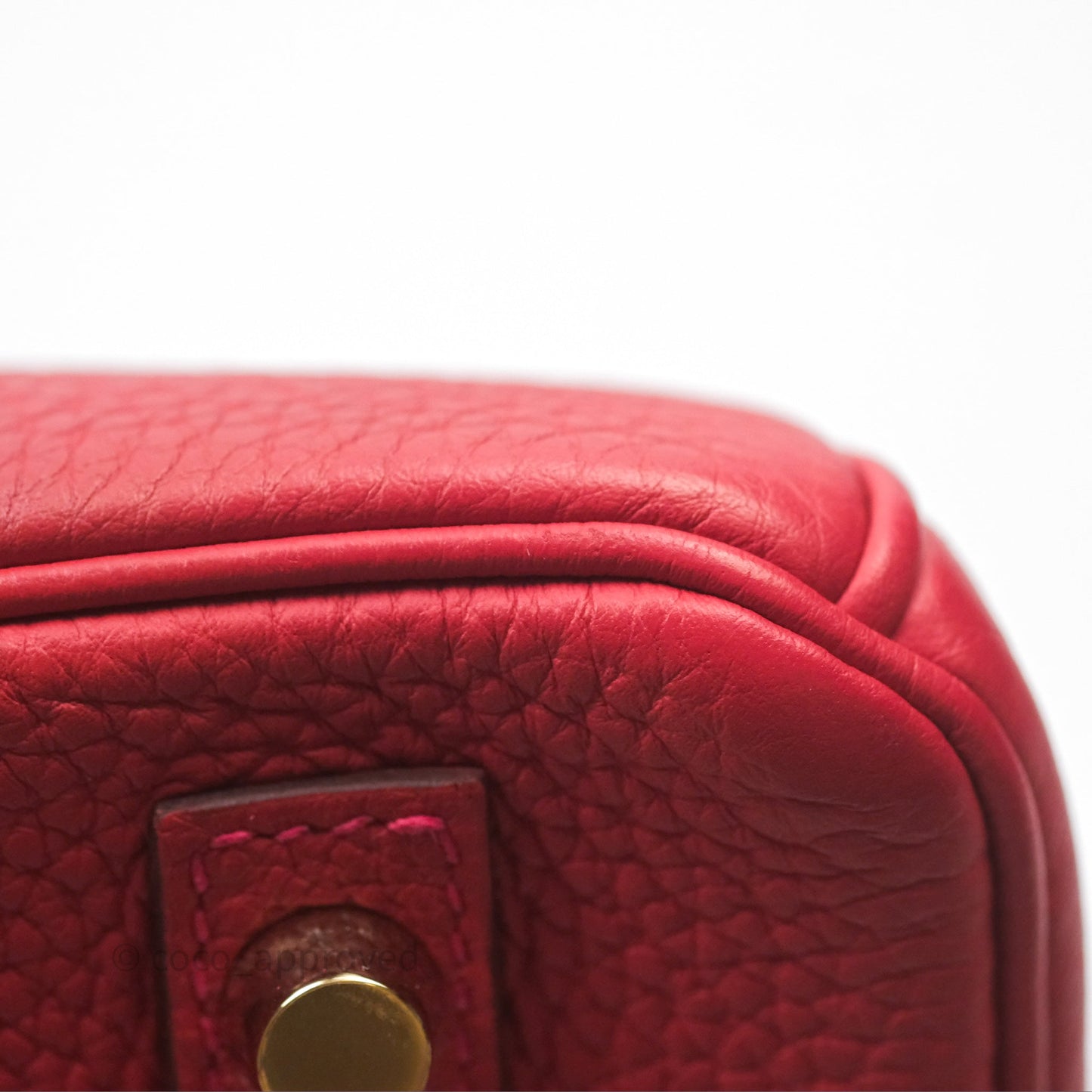 Hermès Birkin 30 Retourne Geranium D5 Togo Gold Hardware