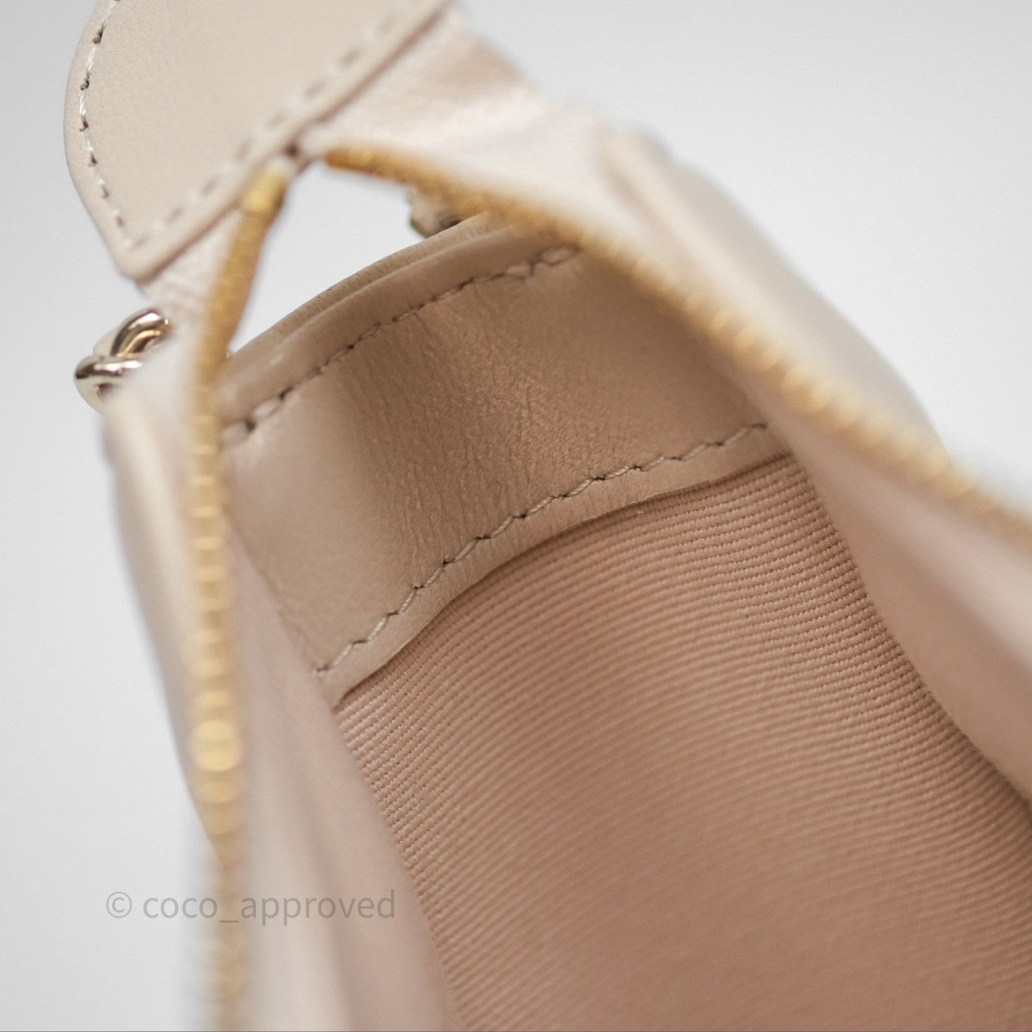 Chanel Small Hobo Bag Light Beige Lambskin Gold Hardware 23P