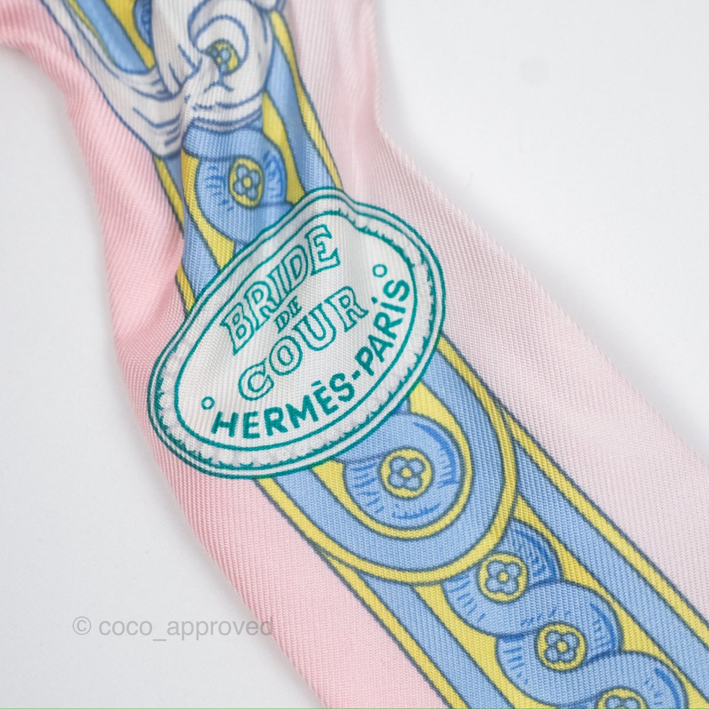 Hermès Silk Bride De Cour Twilly