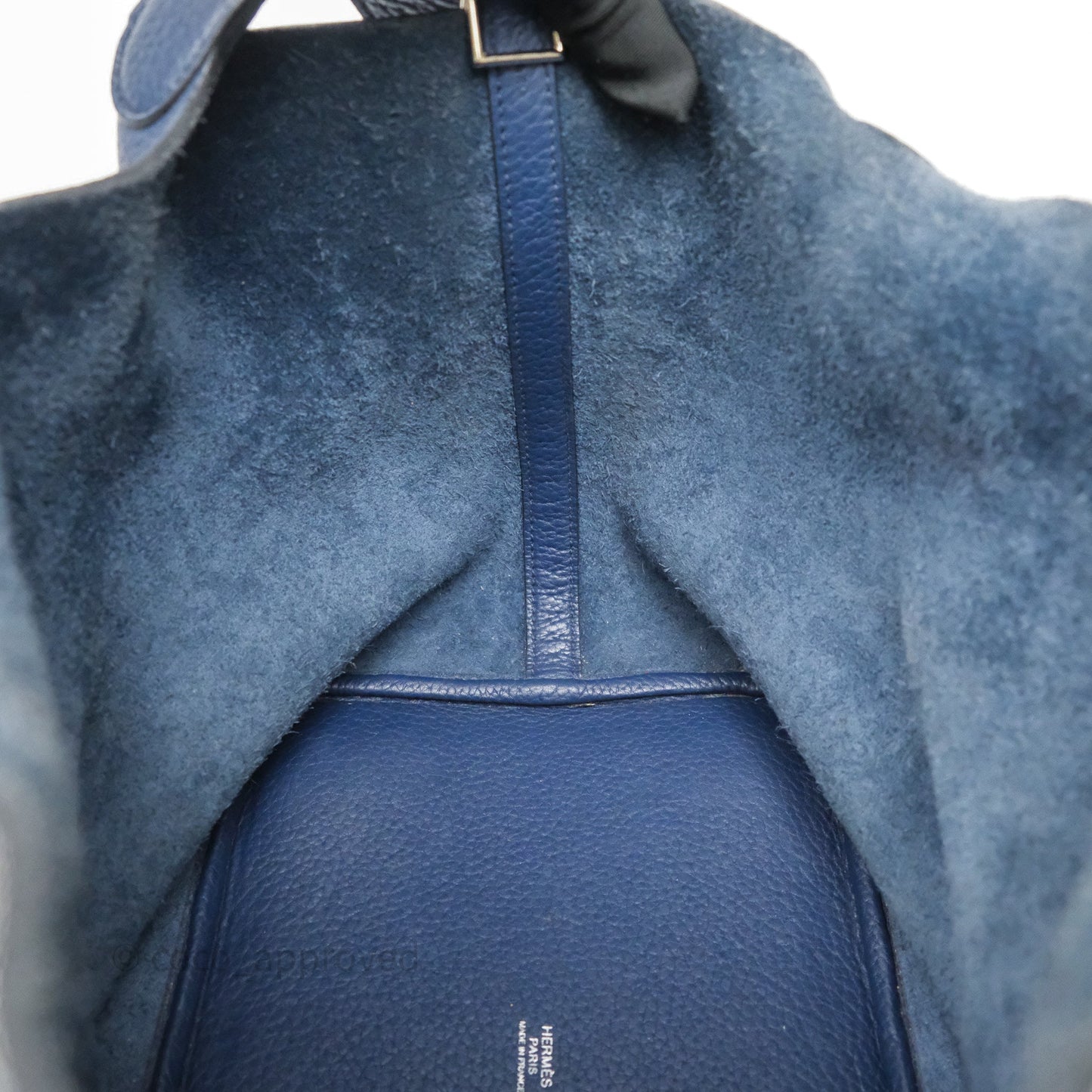 Hermès Picotin 22 Bleu Nuit 2Z Clemence Palladium Hardware