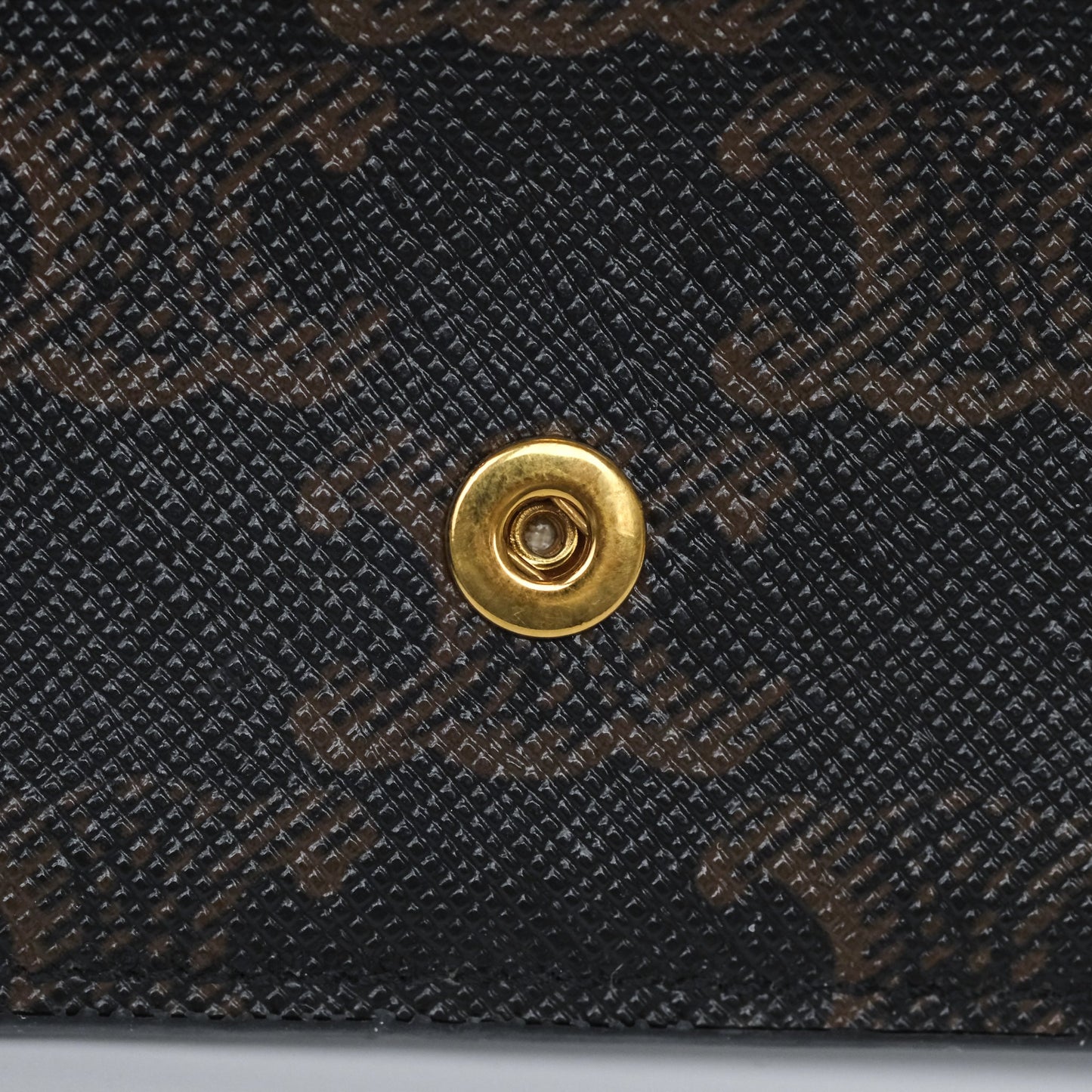 Celine Card Holder with Flap Triomphe Canvas Tan