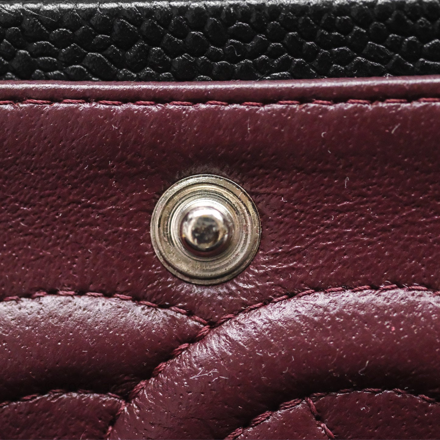 Chanel Classic M/L Medium Flap Quilted Black Caviar Silver Hardware