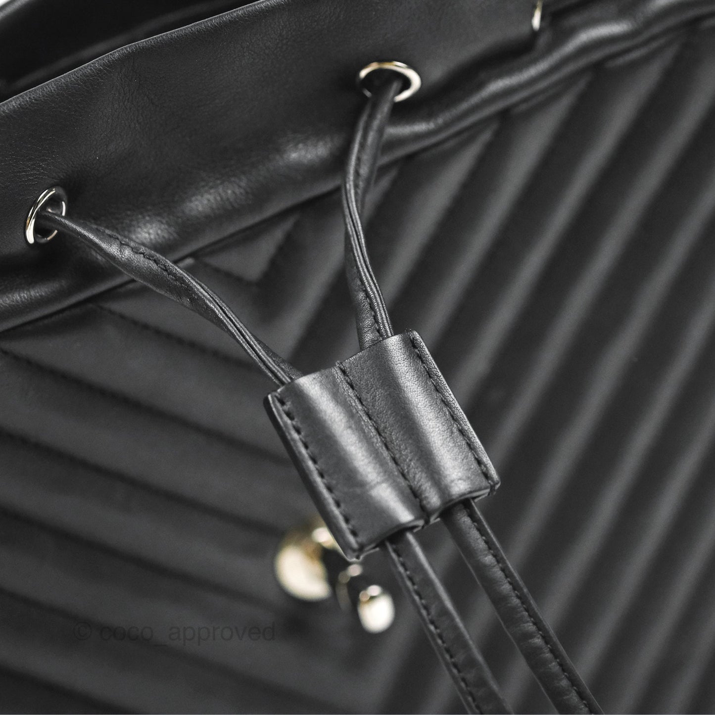 Chanel Medium Chevron Urban Spirit Backpack Black Calfskin Silver Hardware