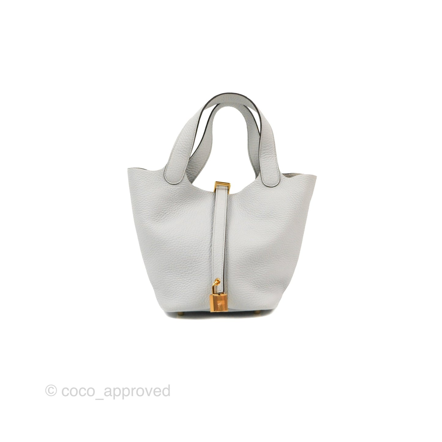 Hermès Picotin 18 Blue Pale Clemence Gold Hardware