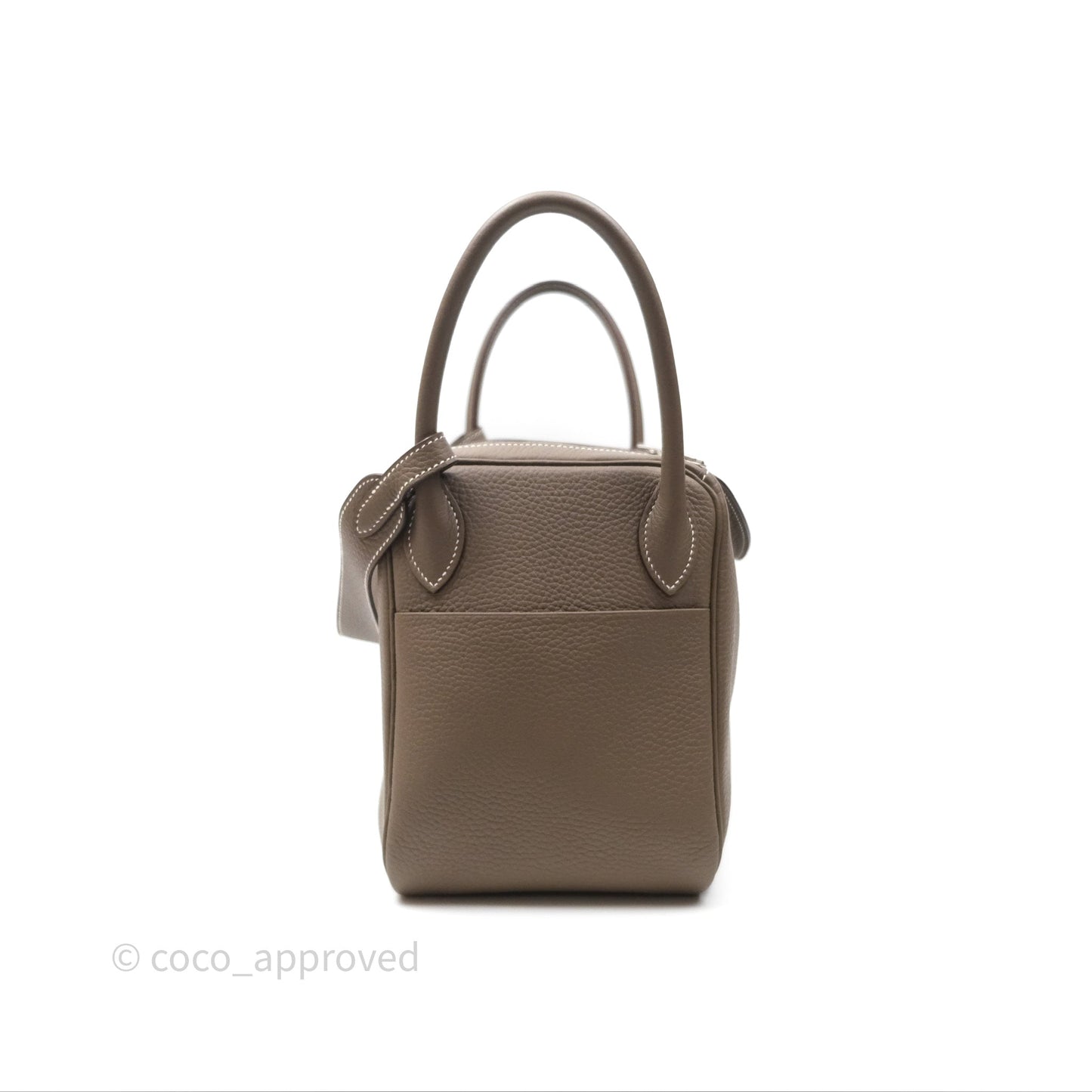 Hermès Lindy 30 Etoupe 18 Clemence Palladium Hardware