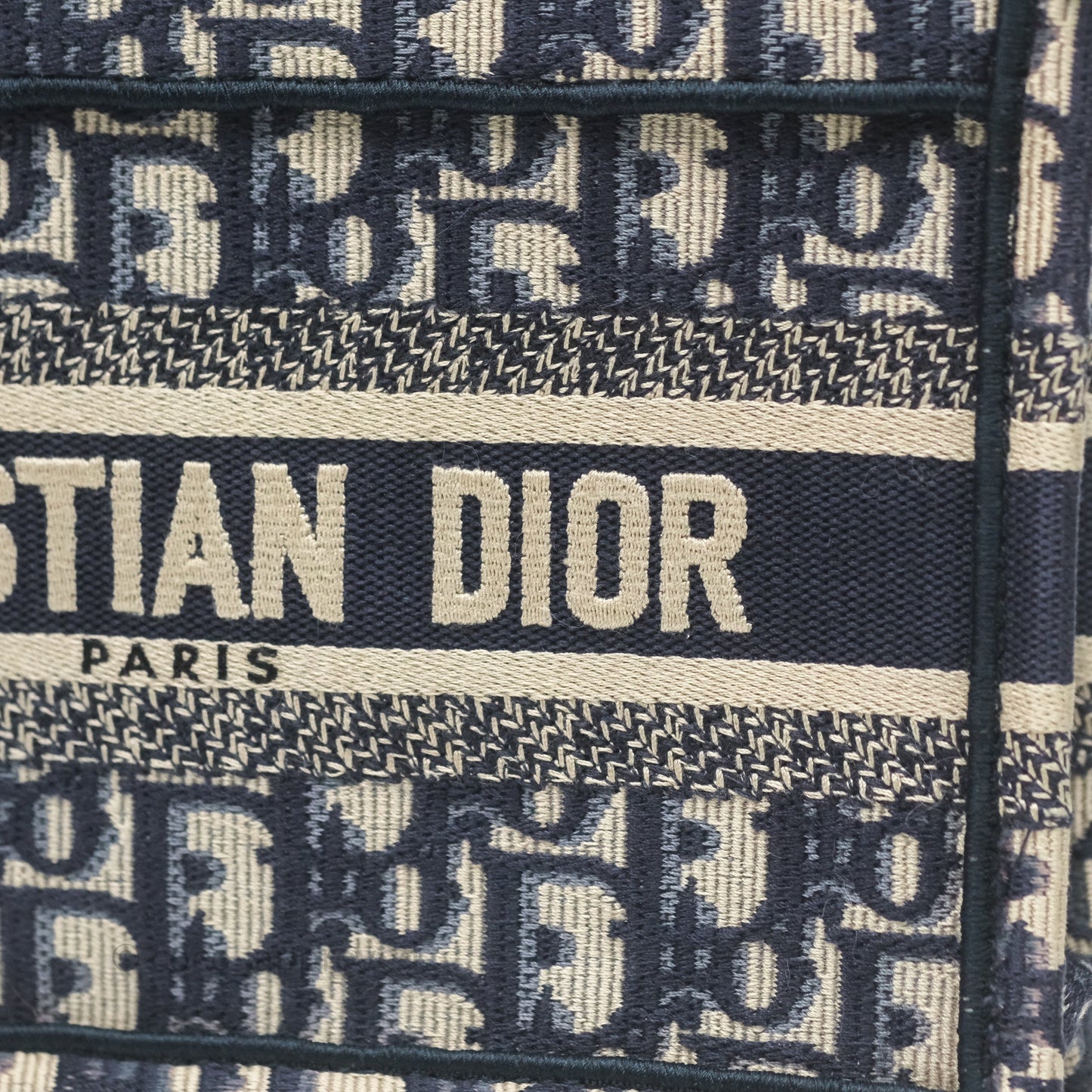 Dior Mini Book Tote Blue Oblique Canvas