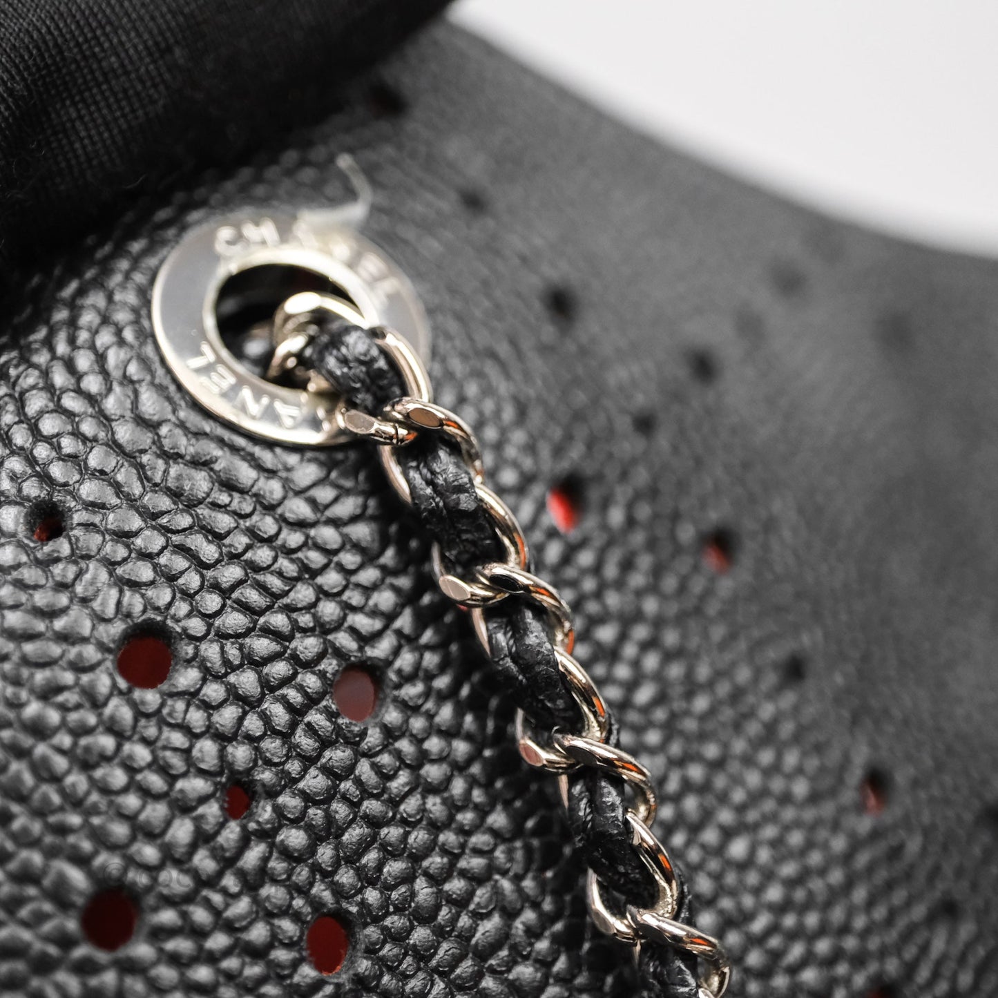 Chanel CC Drawstring Bucket Bag Black Caviar