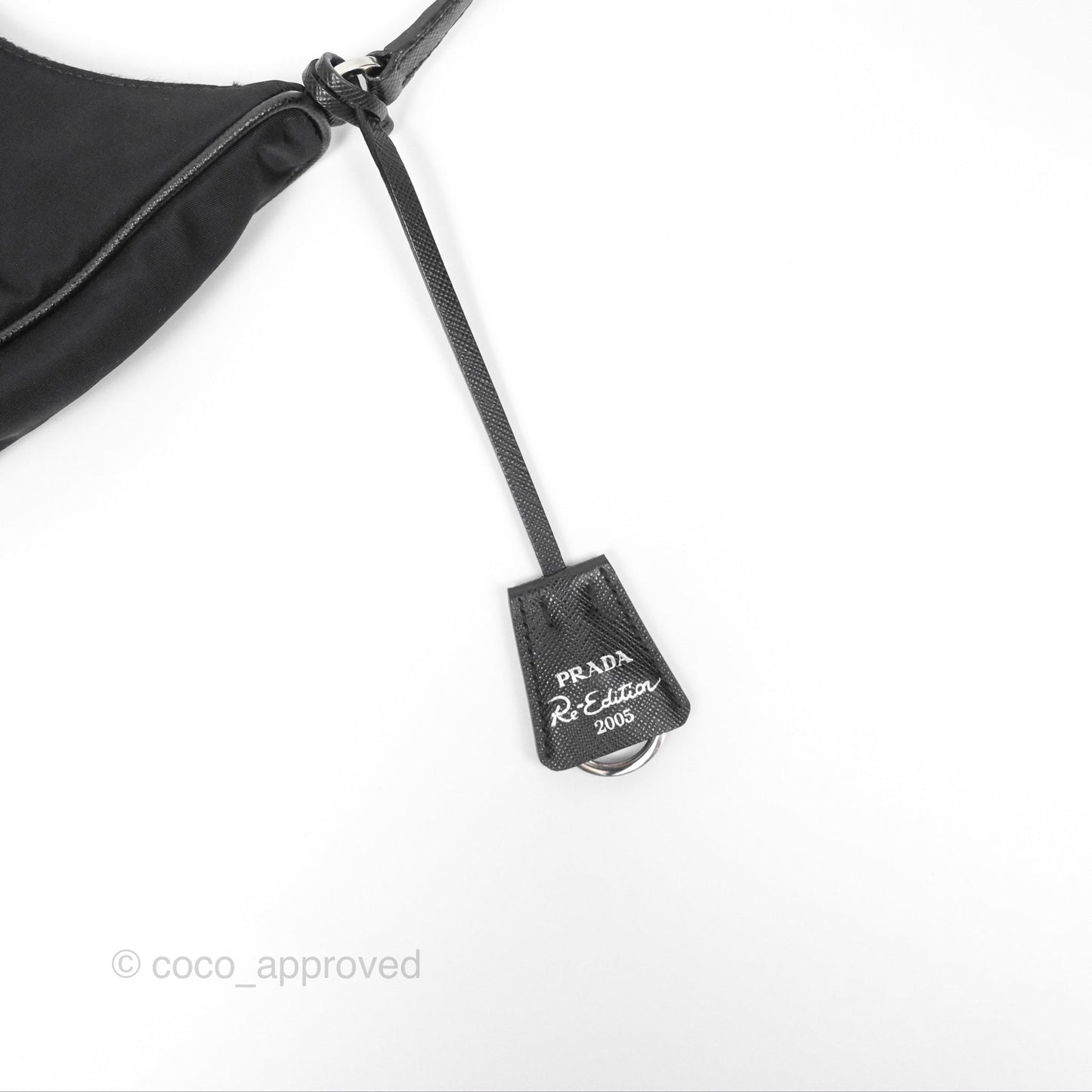 Prada Re-Edition 2005 Nylon Mini Bag Black Silver Hardware