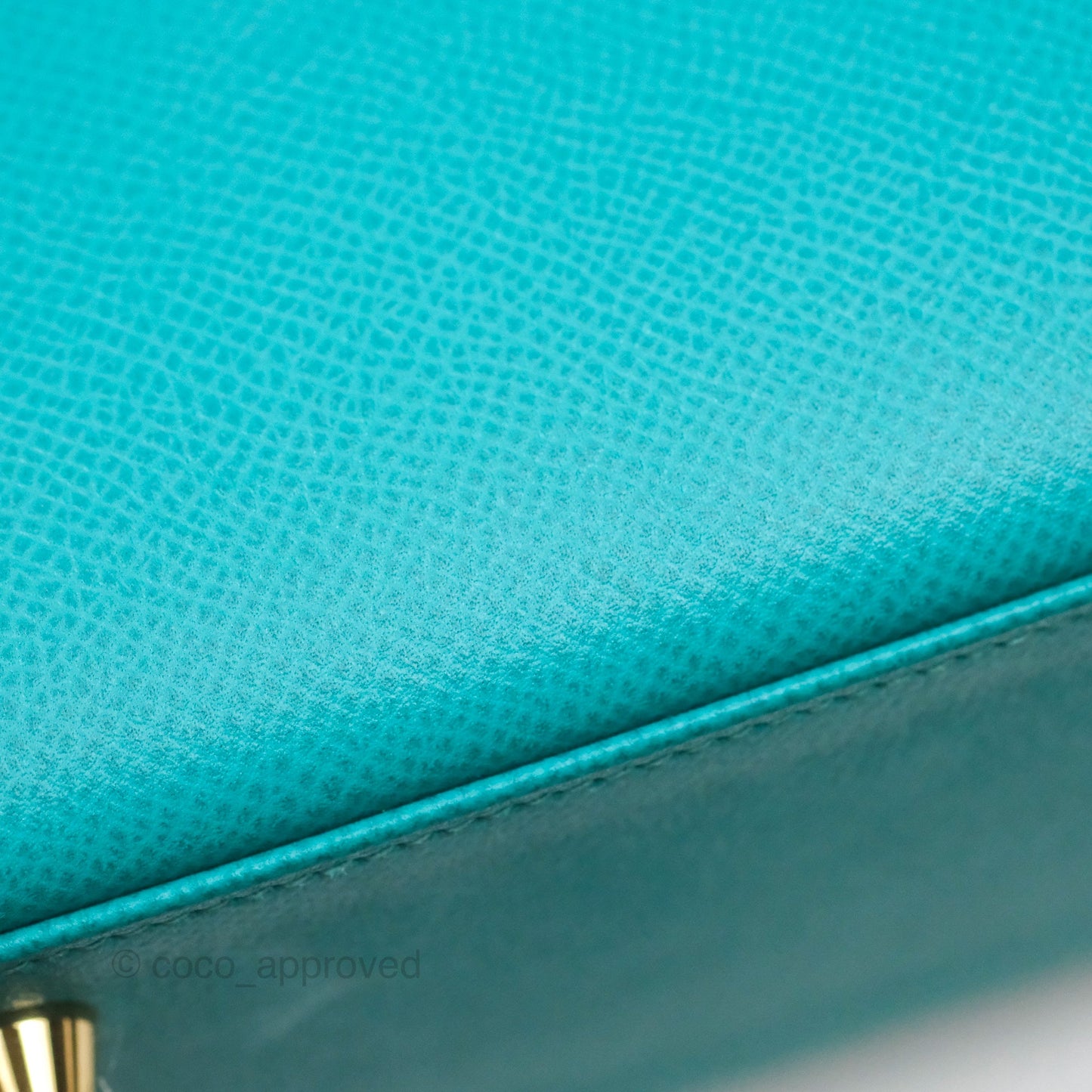 Hermès Sellier Kelly 25 Bleu Paon 7F Epsom Gold Hardware